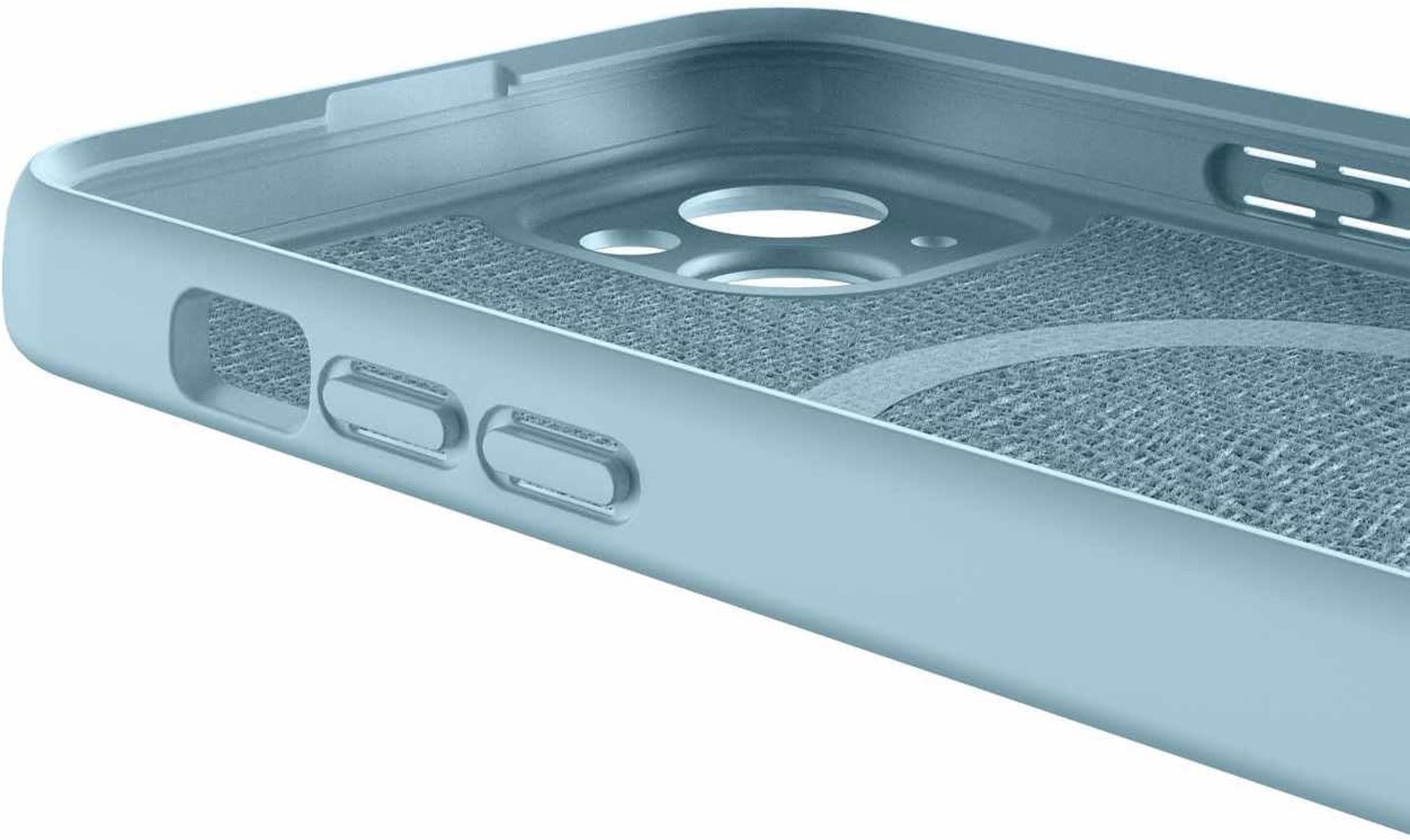 Premium Velvet MagSafe Case for iPhone 15 Plus - Soft Velvet Sky Blue Protective Cover | Slim Fit, Wireless Charging Compatible | Perfect for Everyday Use & Special Occasions