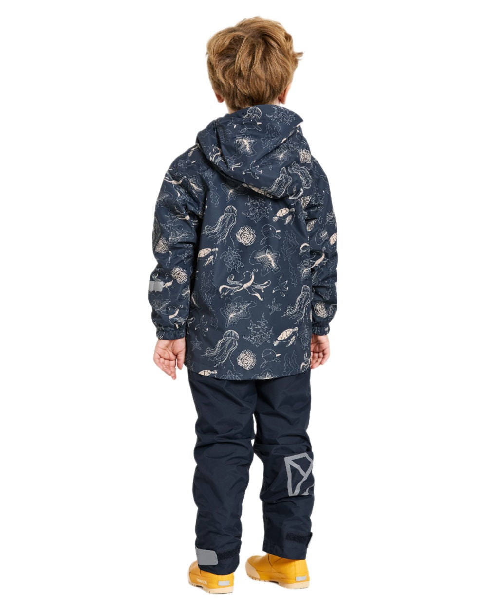 Didriksons Kids Norma Printed Waterproof Jacket - Lightweight Windproof Raincoat for Outdoor Play & School Activities