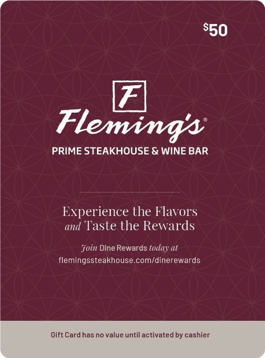 Fleming's Prime Steakhouse & Wine Bar Gift Card - Perfect for Dining, Celebrations & Special Occasions