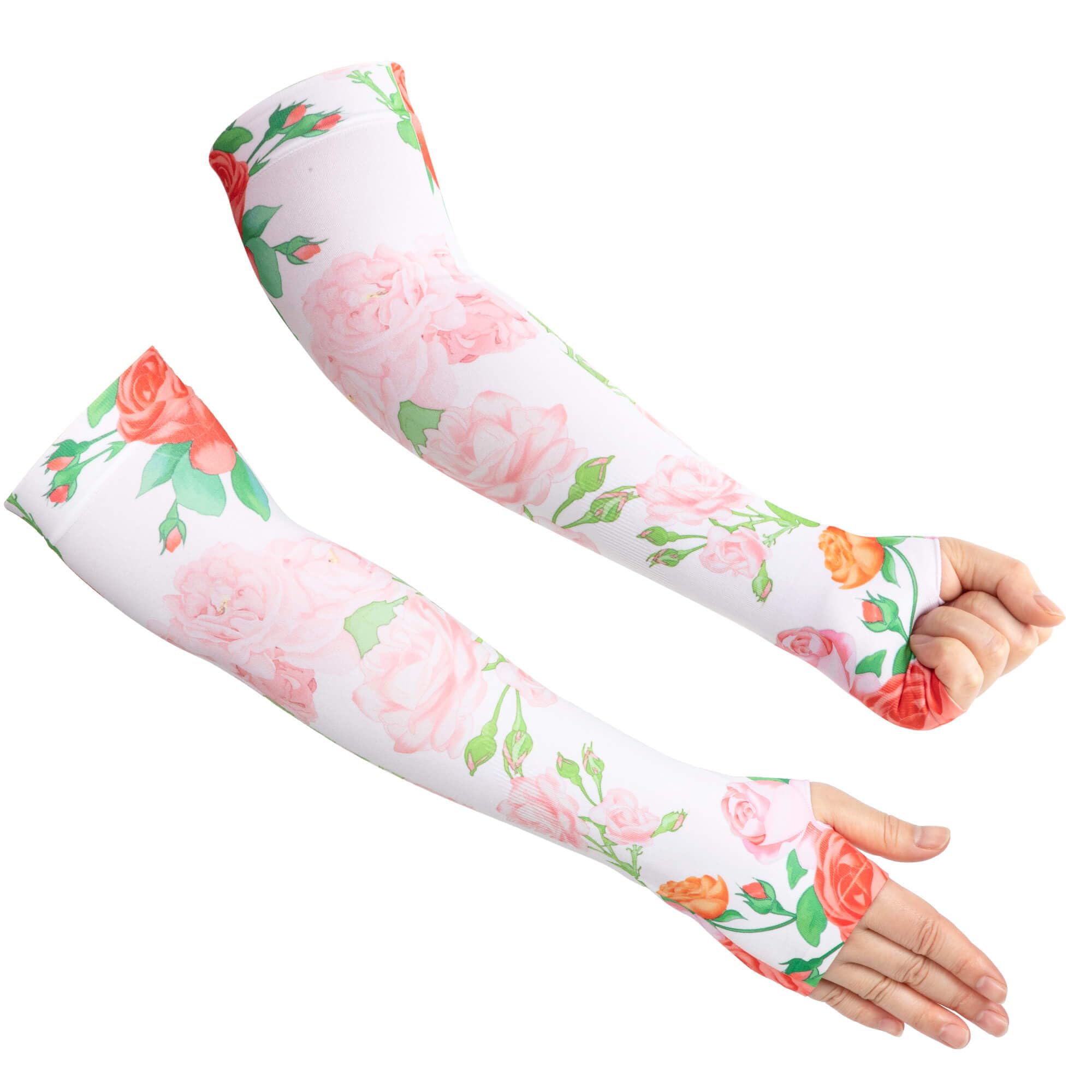 ARCLIBER Women's Gardening Arm Sleeves with Thumb Hole - UV Protection Cooling Sun Sleeves for Outdoor Work, Yard Care & Sun Safety | Perfect for Gardening, Farming, Hiking & Beach Activities