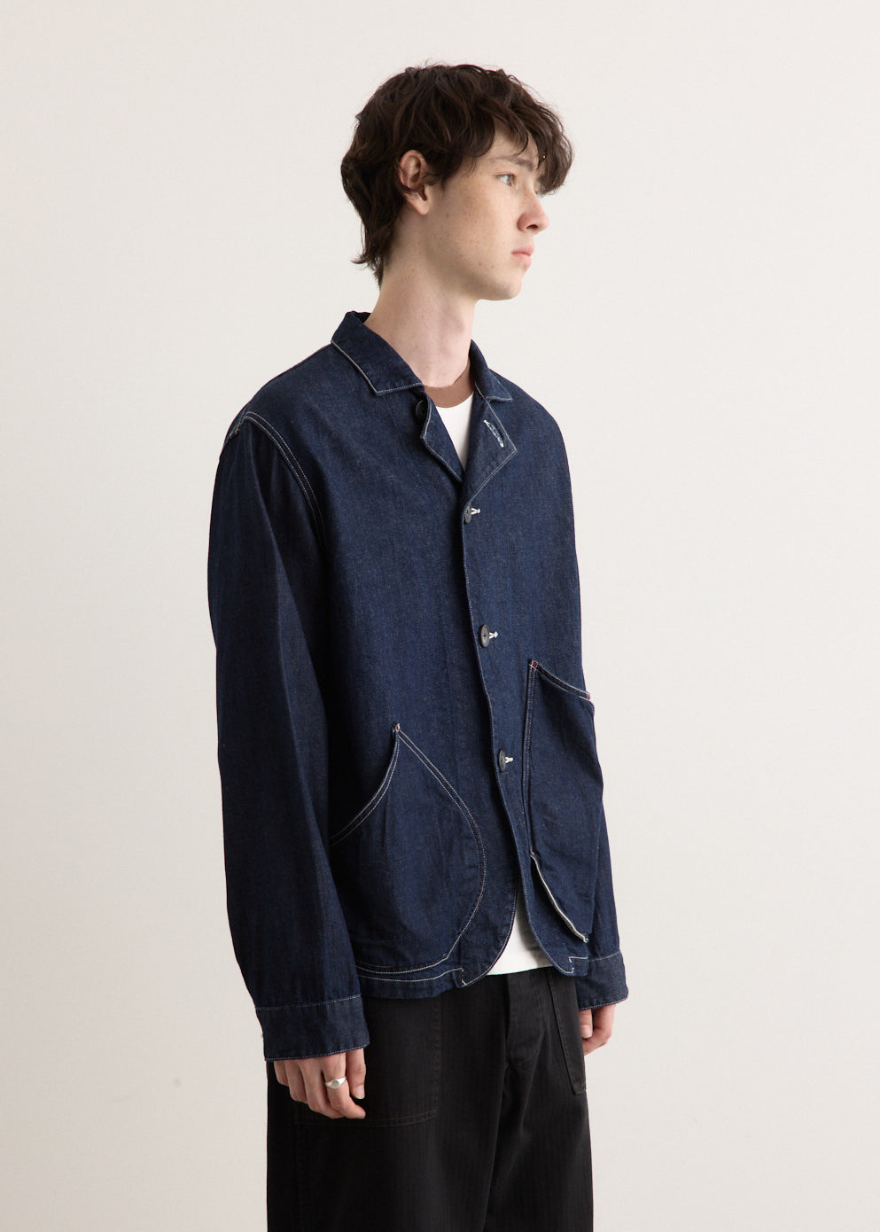 11.5oz Denim x 8oz Denim RINGOMAN Coverall - Durable Workwear for Construction, Farming & Outdoor Activities