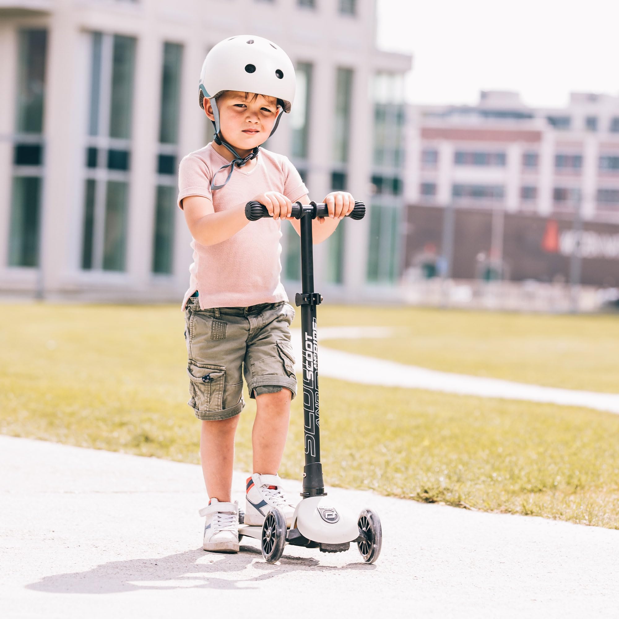 Best Scoot & Ride Stand-up Push Scooter for Toddlers - 3 Wheel Lightweight Kids Scooter with Adjustable Handlebar - Perfect for Outdoor Play, Park Rides & Learning Balance