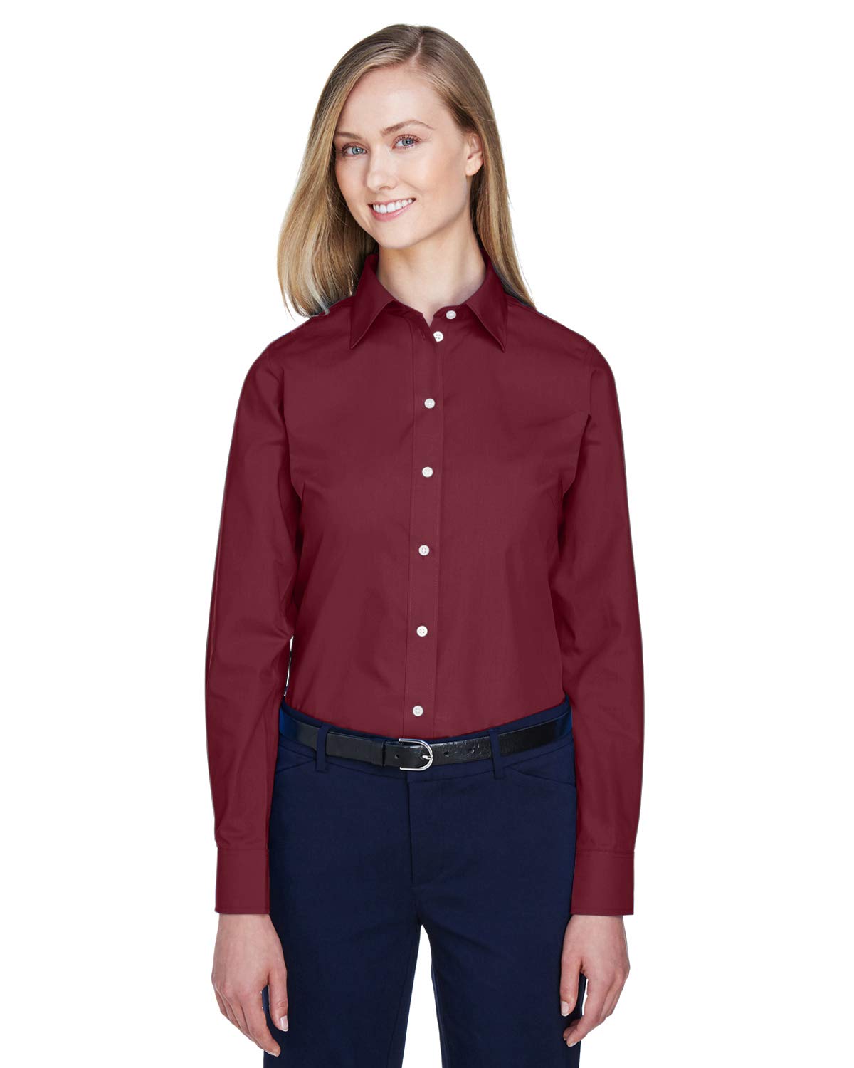 Devon & Jones Women's Solid Broadcloth Shirt - Office & Casual Wear