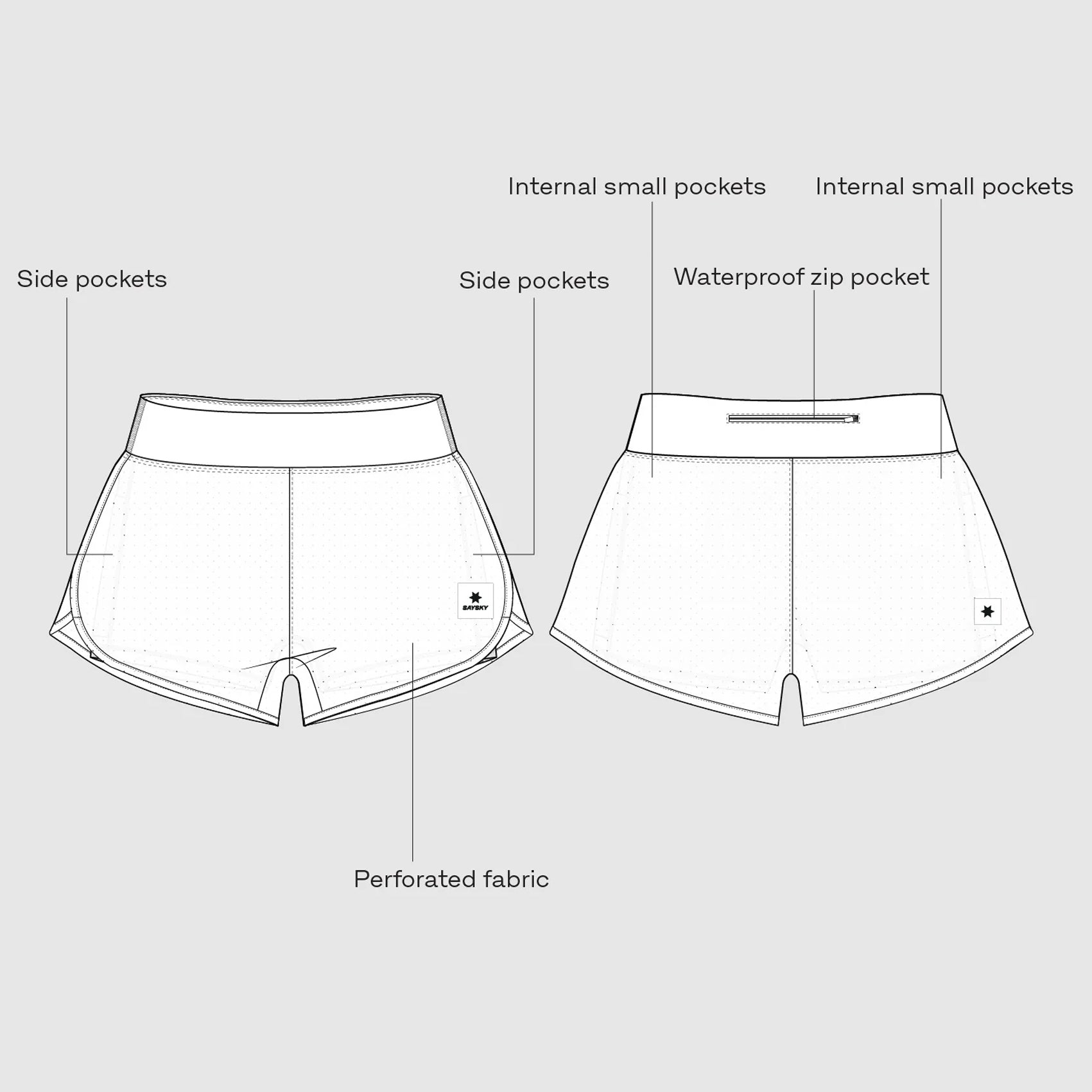 Women's Saysky Pace Air 3 Running Shorts - Lightweight Breathable Athletic Shorts for Women - Perfect for Jogging, Gym Workouts & Outdoor Activities