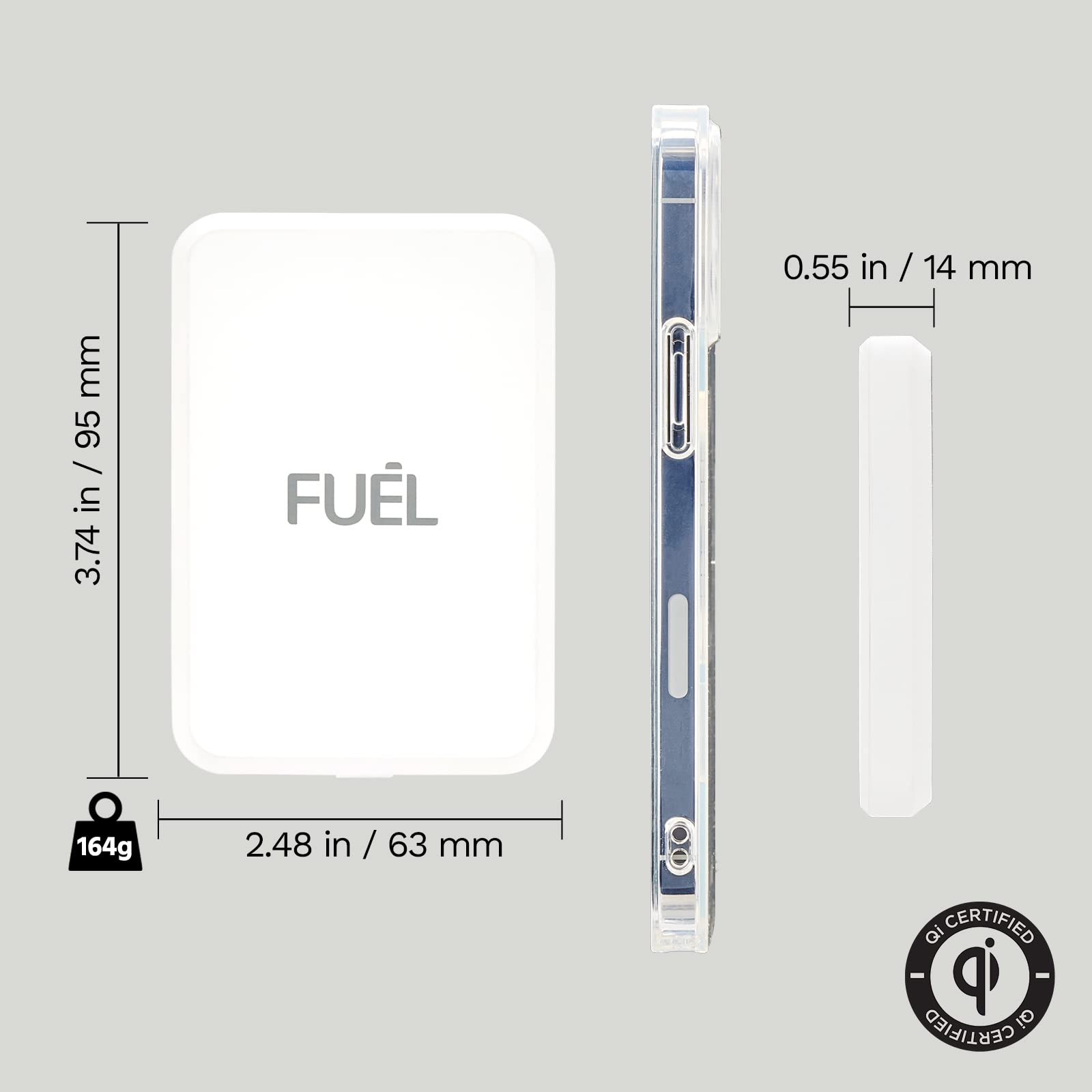 5000mAh Magnetic Wireless Portable Charger with USB-C - Magsafe Power Bank for iPhone 16/15/14/13 Series | Fast Charging Battery Pack for Travel, Work & Outdoor Activities