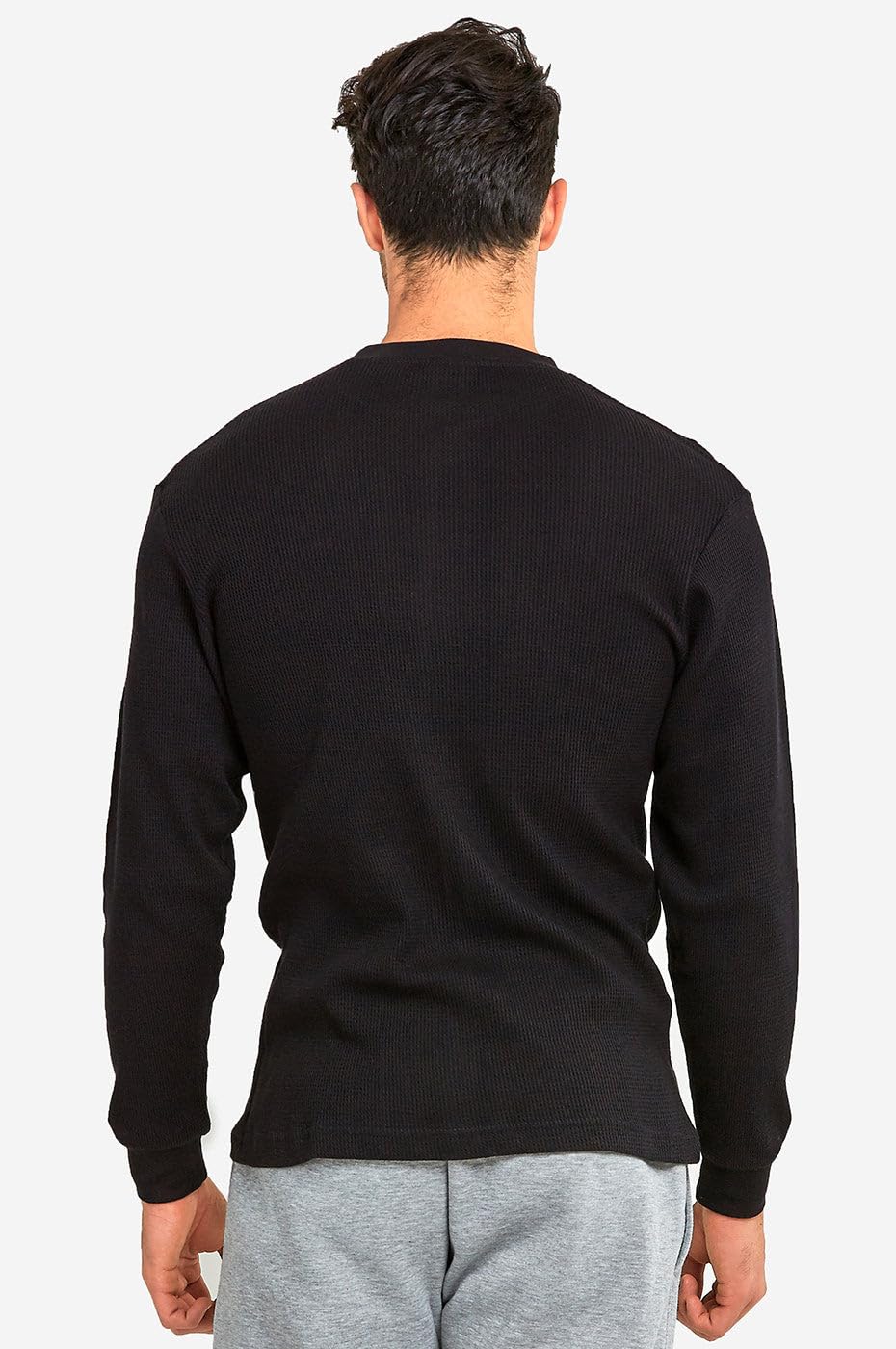 Men's Mid-Weight Waffle Thermal Shirt - Warm Winter Base Layer for Outdoor Activities, Camping & Cold Weather Workwear