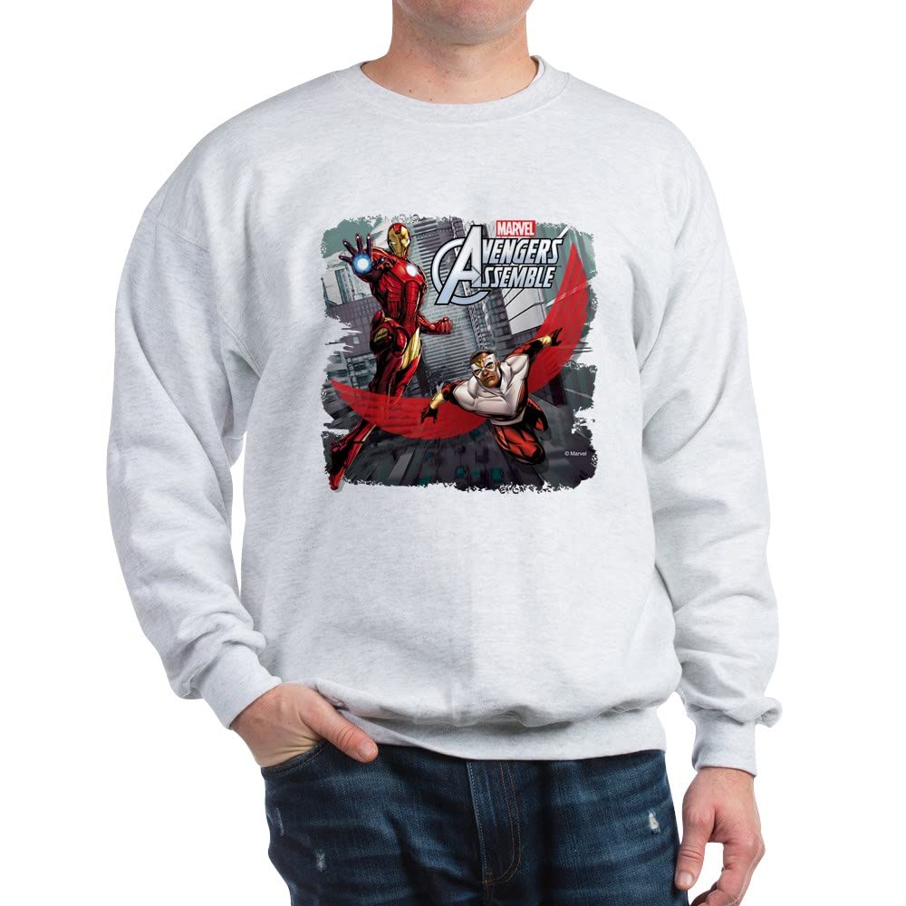Falcon and Iron Man Graphic Sweatshirt - Marvel Superheroes Pullover Hoodie for Men & Women | Perfect for Cosplay, Comic Con & Casual Wear