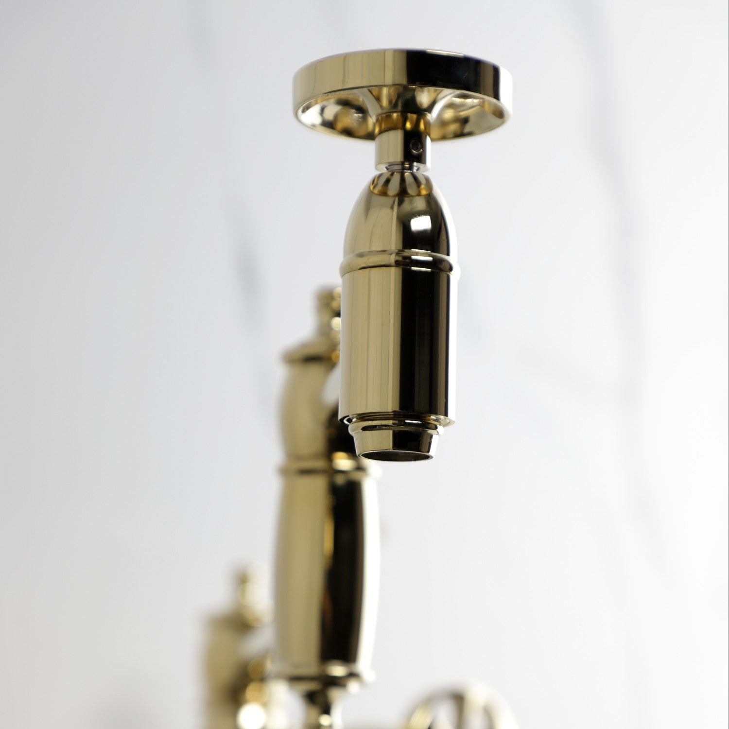 Belknap KS3702RX Two Handle Deck Mount Pot Filler Faucet in Polished Brass - Perfect for Kitchen Sink, Stove & Cooking Area Installation
