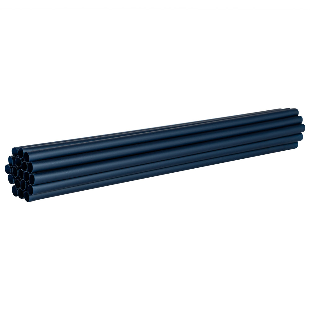 Eco-Friendly Compostable PLA/PBAT Plastic Straws - Midnight Blue, 8.25 Inch, 100 Count - Perfect for Restaurants, Cafes & Parties
