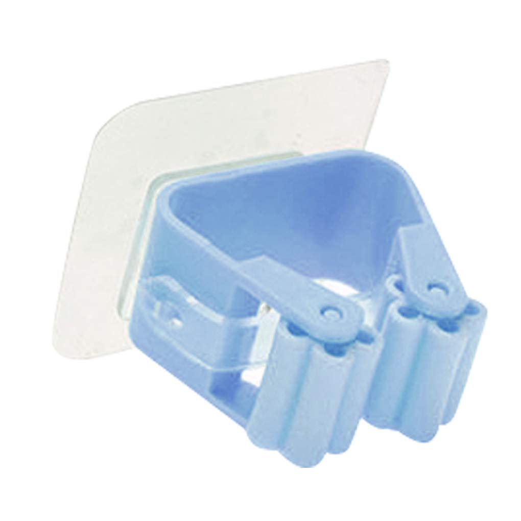 No-Hole Mop Clip - Punch-Free Broom Hanger for Bathroom & Household Organization - Perfect for Small Spaces, Closet Storage, and Wall-Mounted Cleaning Tool Organization