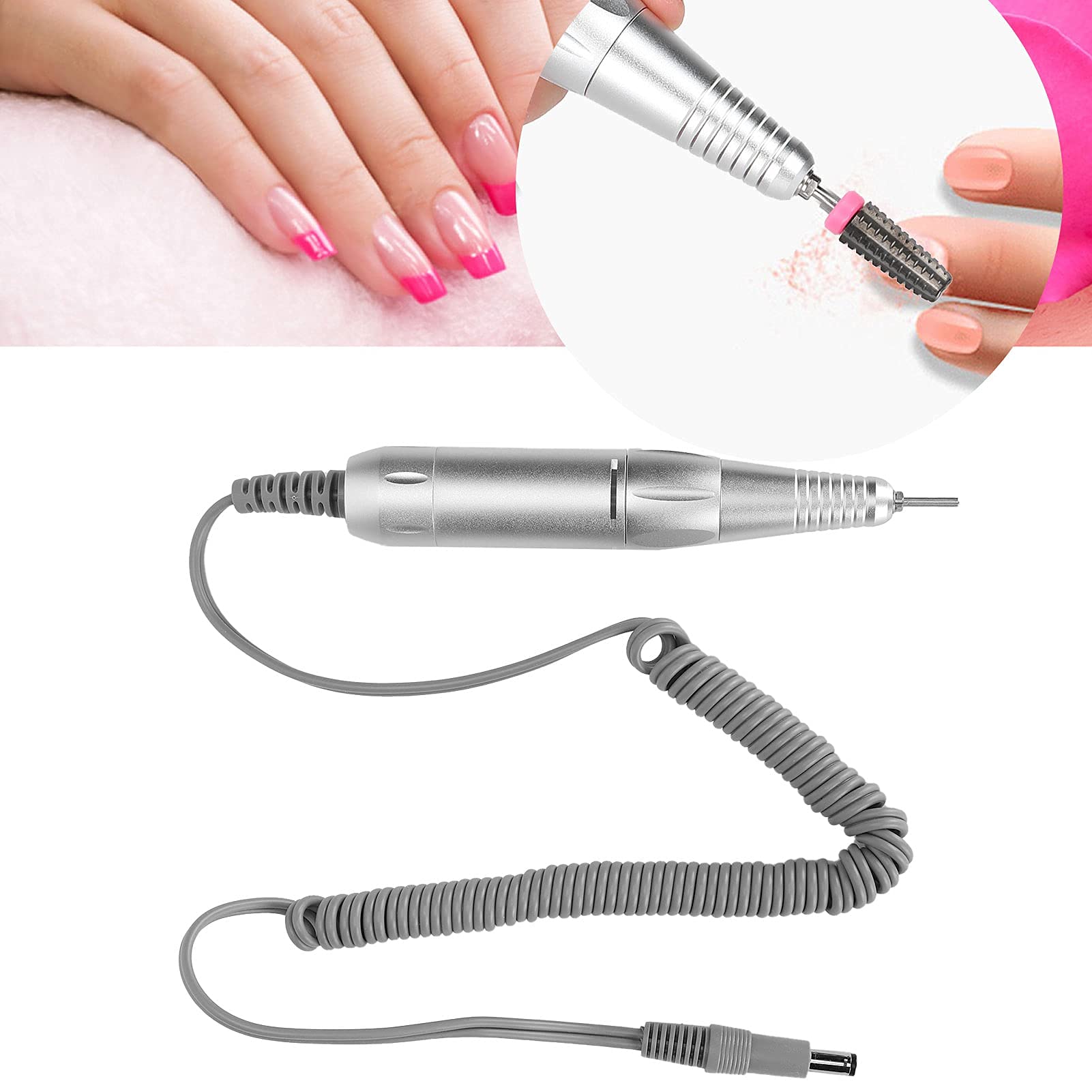 Professional 35000 RPM Electric Nail Drill Pen - Aluminum Alloy Manicure Replacement Handle for Nail Art, Salon & Home Use