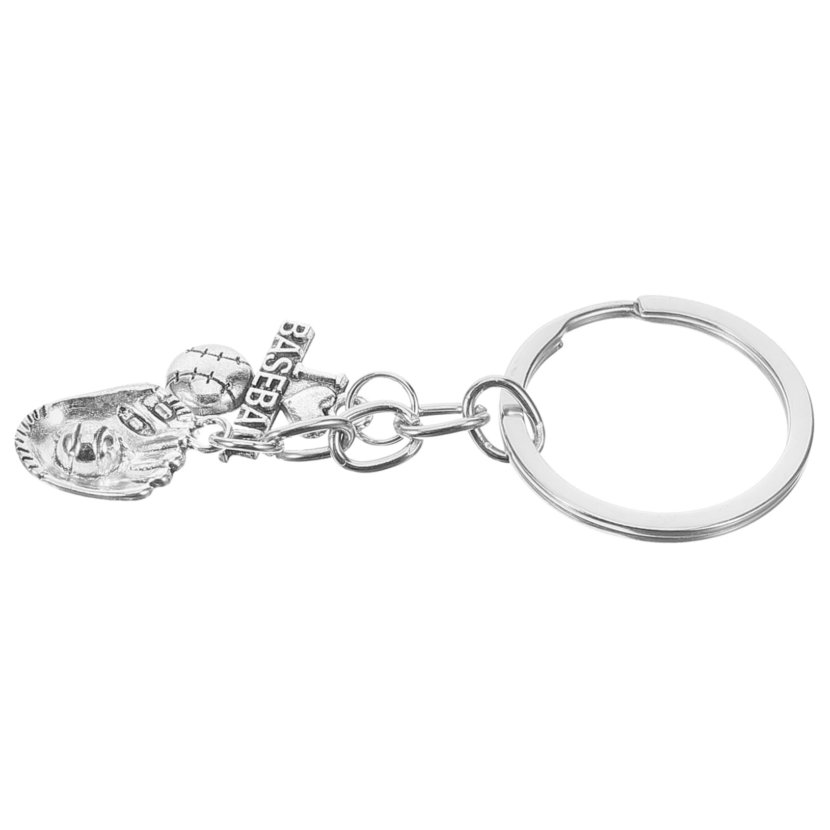 5pcs Baseball Keychain Set - Sports Key Rings for Women, Baseball Decor Bag Keychain, Backpack Pendant Keychains | Perfect for Baseball Fans, Sports Enthusiasts & Gift Giving