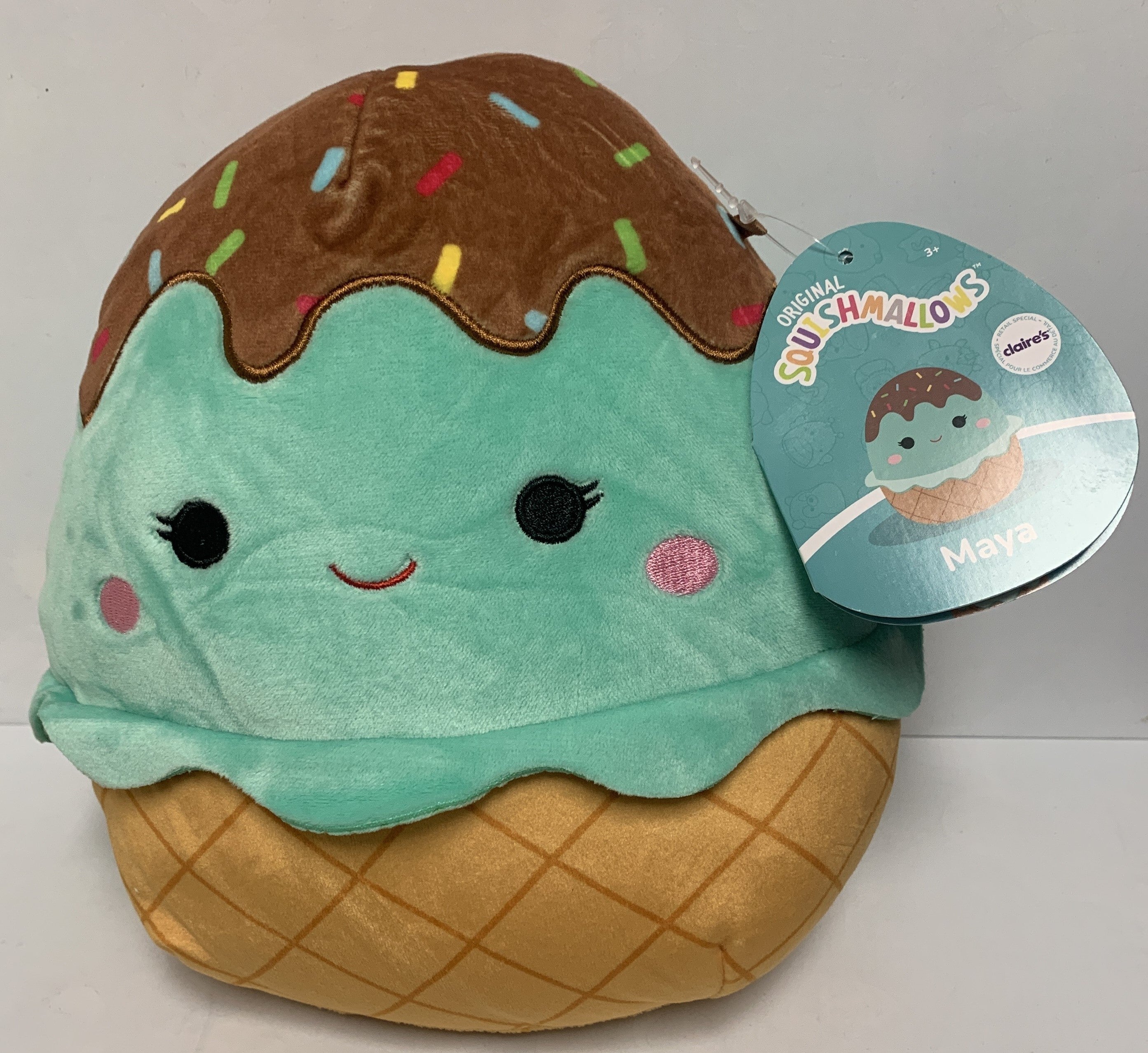 Exclusive Squishmallow Maya the Mint Ice Cream Plush Toy - 8