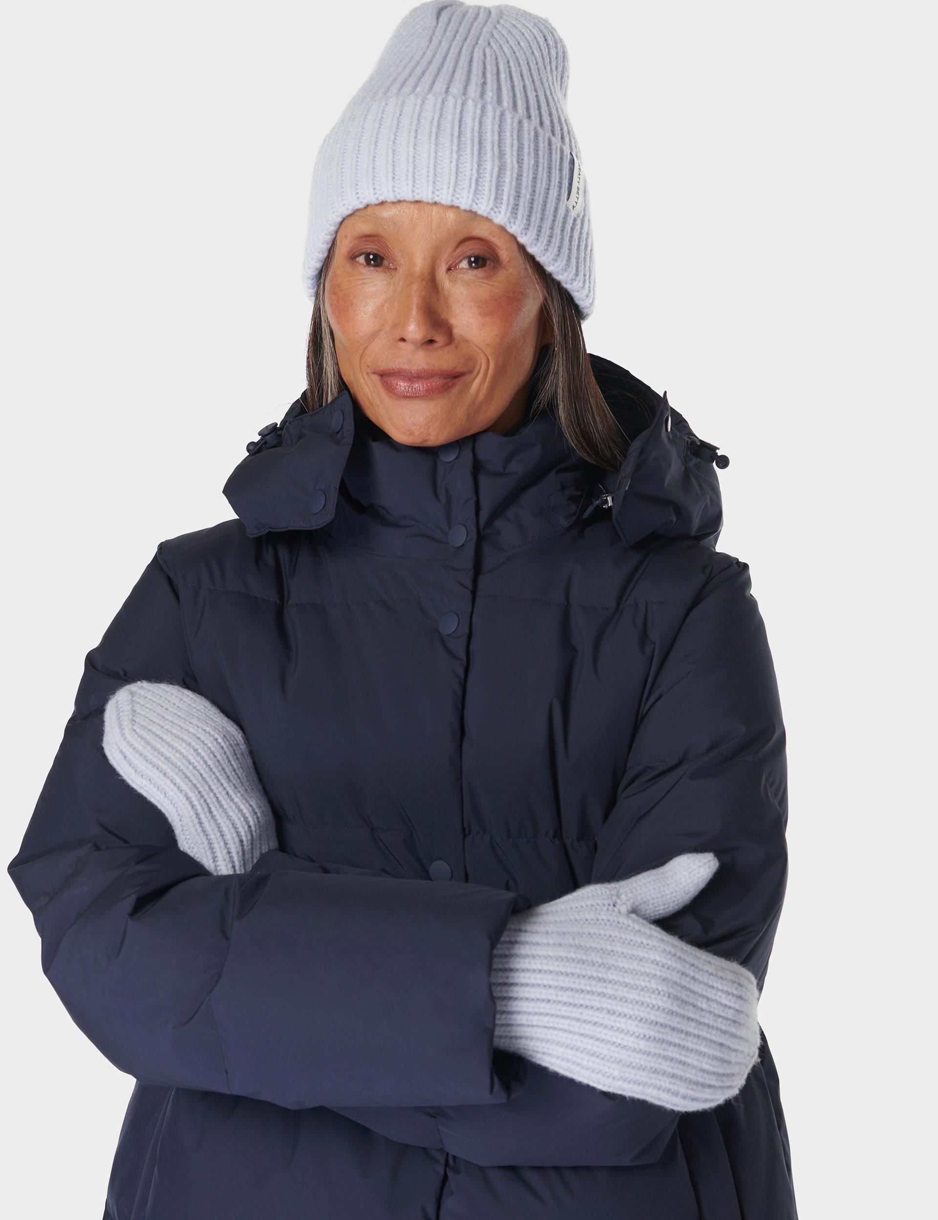 Snowfall Knitted Mittens - Salt Blue | Warm Winter Gloves for Women & Men | Perfect for Snowboarding, Skiing & Outdoor Activities