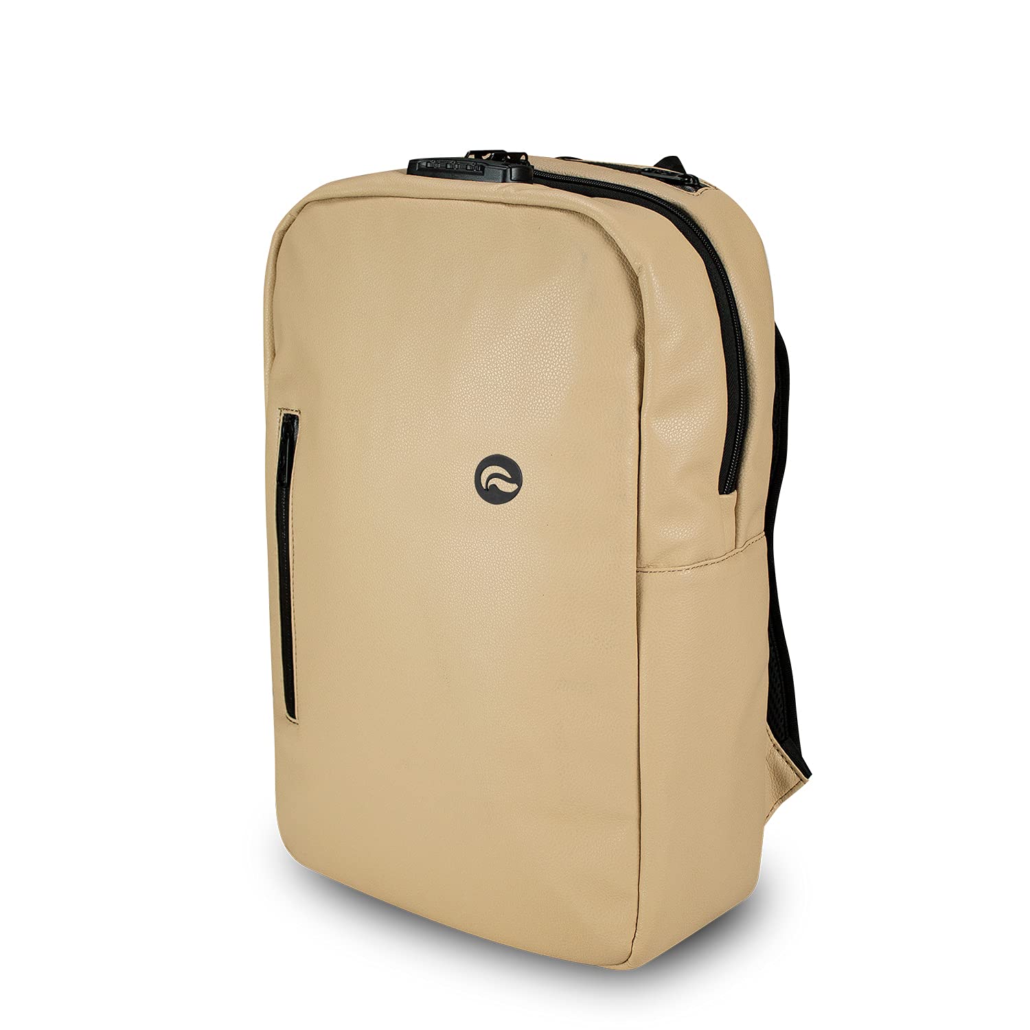 Skunk Elite Smell Proof Backpack - Tan Leather for Travel, Hiking & Outdoor Adventures | Odor-Resistant & Durable
