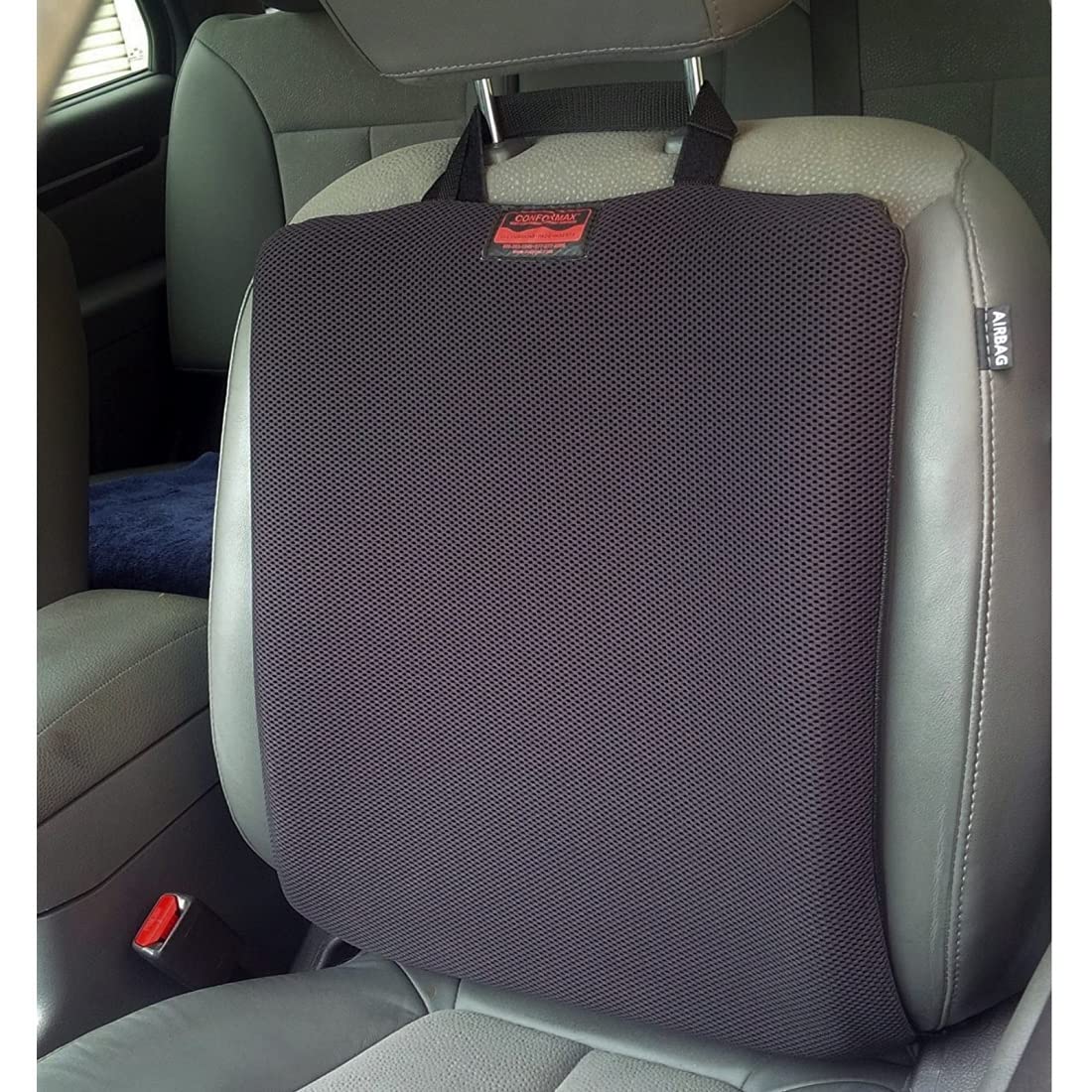 Airmax Gel Seat Cushion for Car - Lumbar Support & Comfort for Long Drives - Perfect for Commuting, Road Trips & Travel