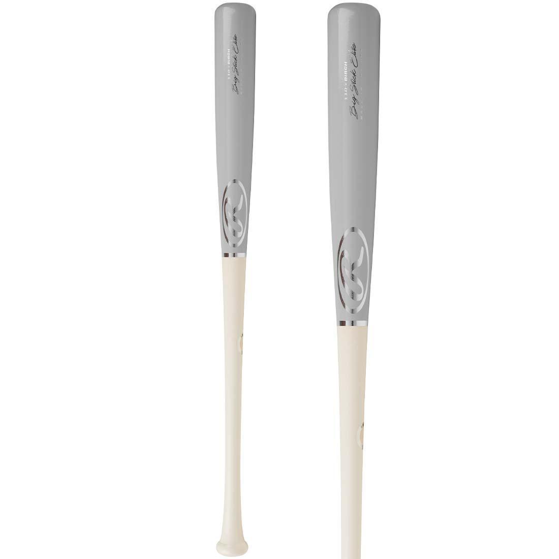 Rawlings Big Stick Elite Birch Wood Baseball Bat - 110RBG | Professional Grade Wood Bat for Baseball Players | Perfect for Games, Practice & Training