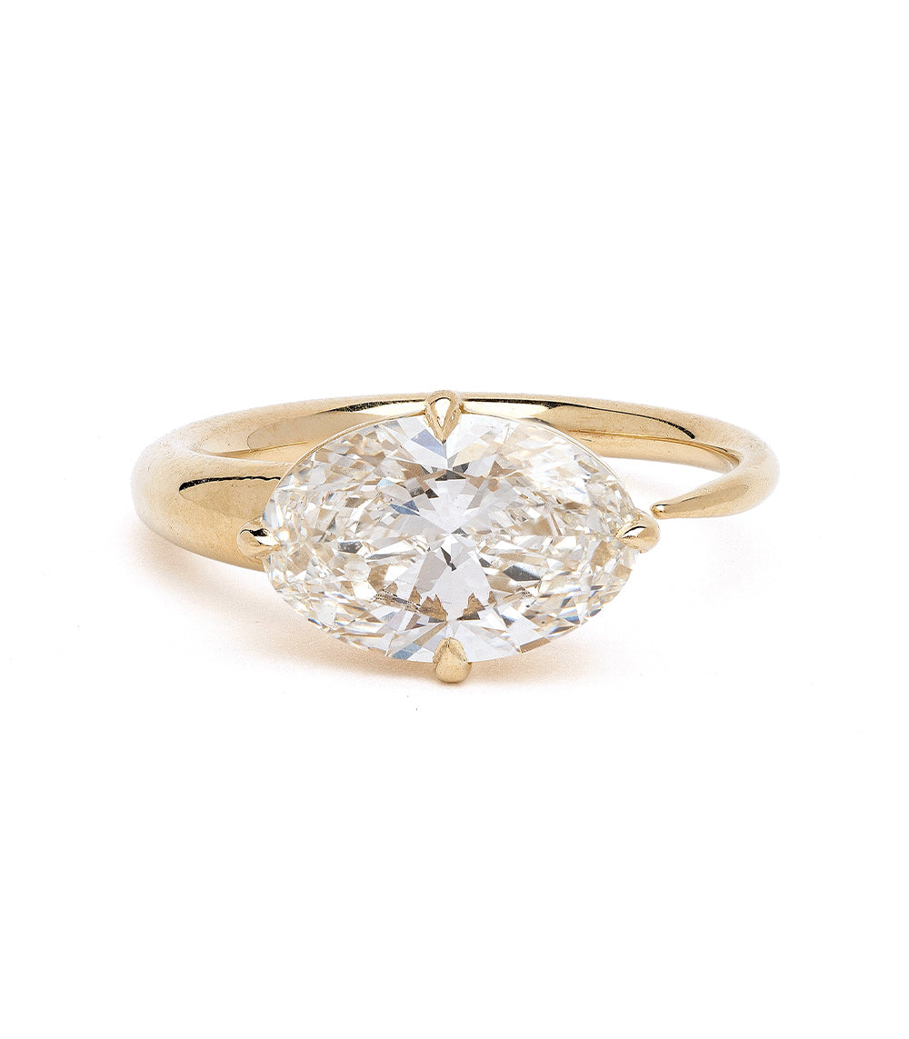 Oval Sloane Lab-Grown Diamond Engagement Ring - 1.5 Carat D Color VVS1 Clarity - Ethical & Sustainable Wedding Jewelry for Proposals, Anniversaries, and Special Occasions