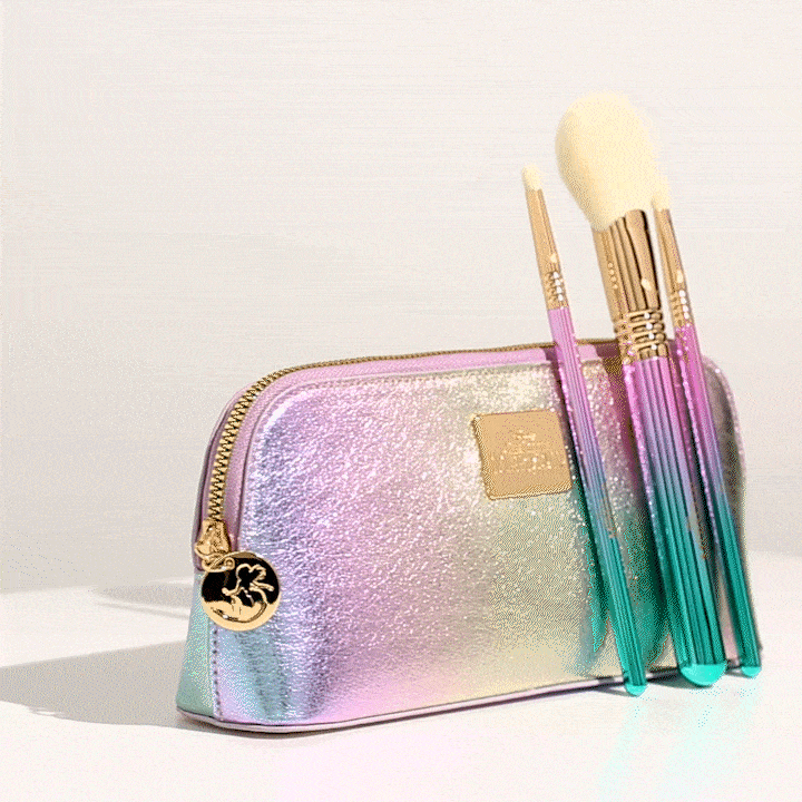 Disney The Little Mermaid Hair Brush Set for Kids - Ariel Princess Styling Comb & Detangling Brush - Perfect for Girls' Hair Care, Travel & Gift Giving