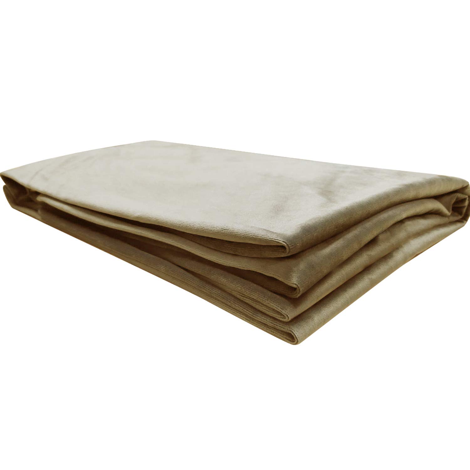 WOWMAX 100% Cotton Velvet Triangular Pillow Covers - California King Size Wedge Pillow Cases for Reading, Headboard & Backrest Support - Soft Light Tan Bolster Cushion Cover for Bed, Sofa & Lounge