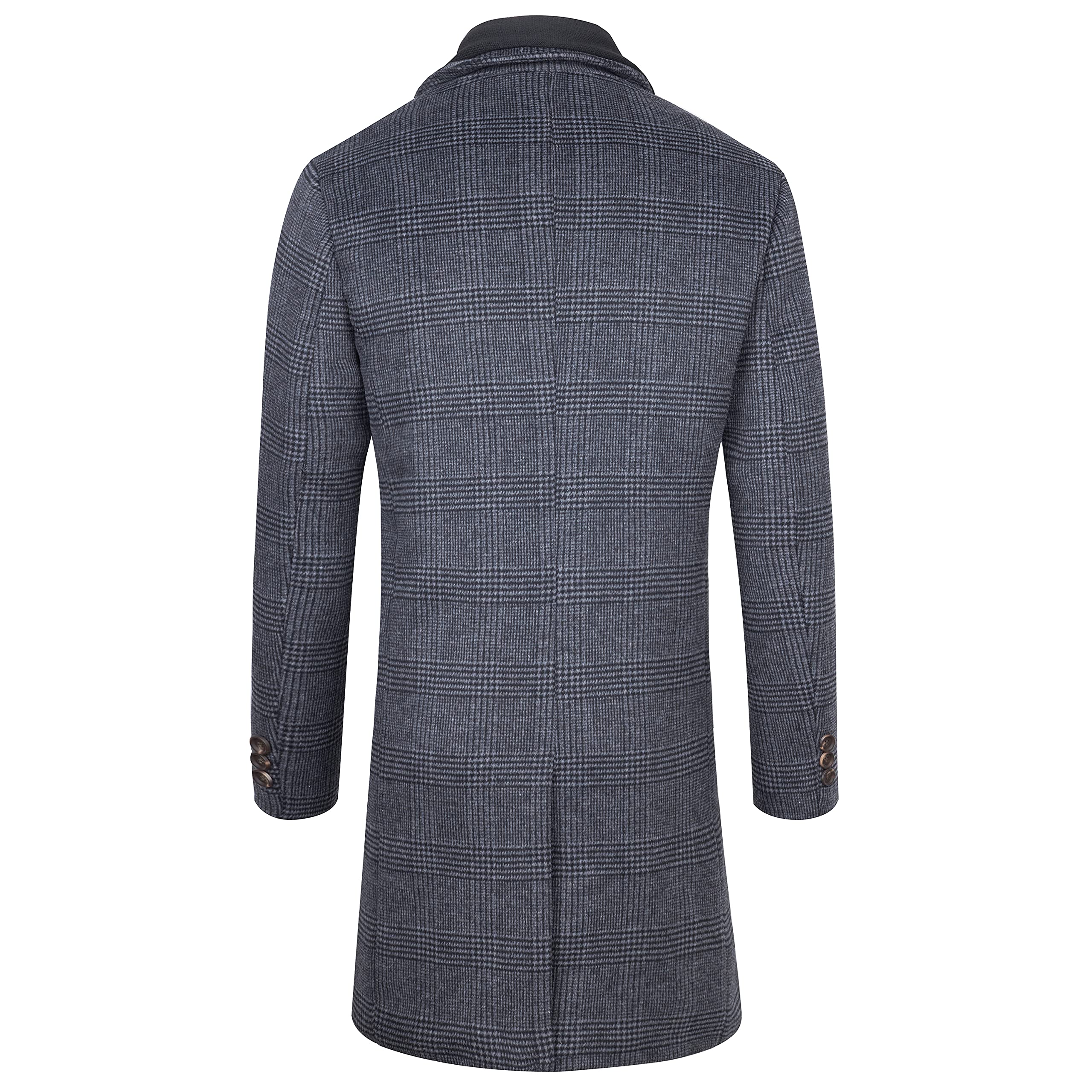 Premium Men's Slim Fit Wool Trench Coat - Winter Warm Long Overcoat for Business & Formal Occasions | Office Wear, Date Night & Cold Weather Fashion