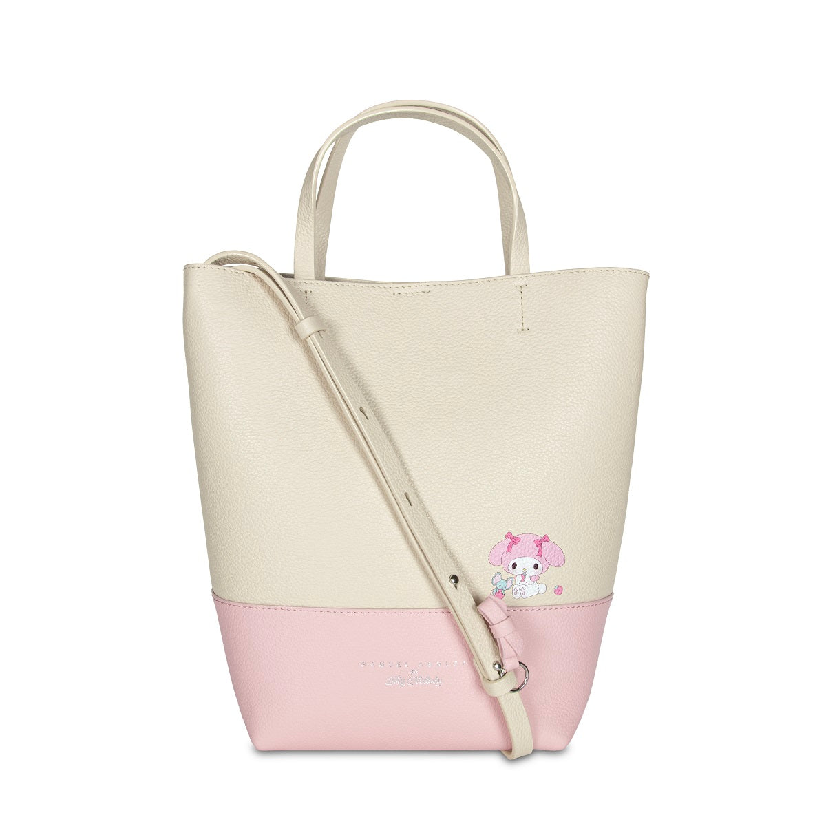 Samuel Ashley x Sanrio Characters Genuine Leather Tote Bag - Stylish Handbag for Women, Cute Kawaii Shopping Bag for Work, Travel & Daily Use