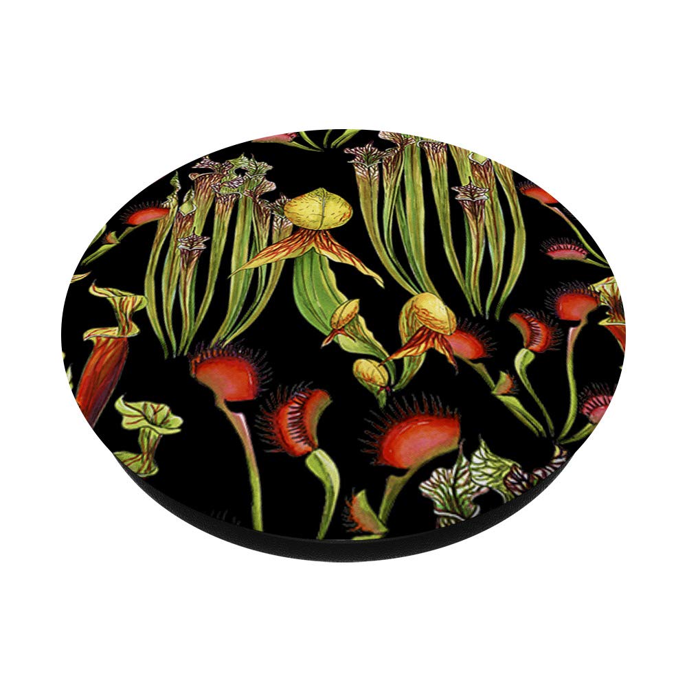 Carnivorous Plants PopSockets Grip & Stand - Sarracenia & Venus Flytrap (Dionaea Muscipula) Design for Phone & Tablet - Perfect for Nature Lovers & Plant Enthusiasts