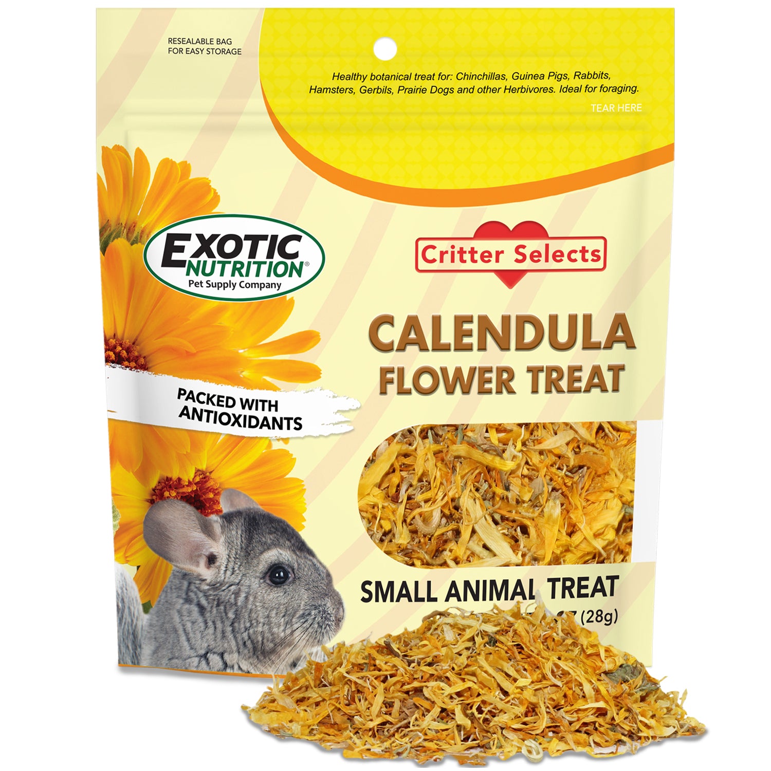Organic Calendula Flower for Skin Care - Soothing, Healing & Anti-Inflammatory - Perfect for DIY Beauty, Tea & Aromatherapy | Great for Sensitive Skin, Eczema & Sunburn Relief