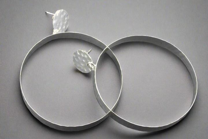 Sterling Silver Hoop Stud Earrings for Women - Elegant & Hypoallergenic Jewelry for Everyday Wear, Parties & Gifting