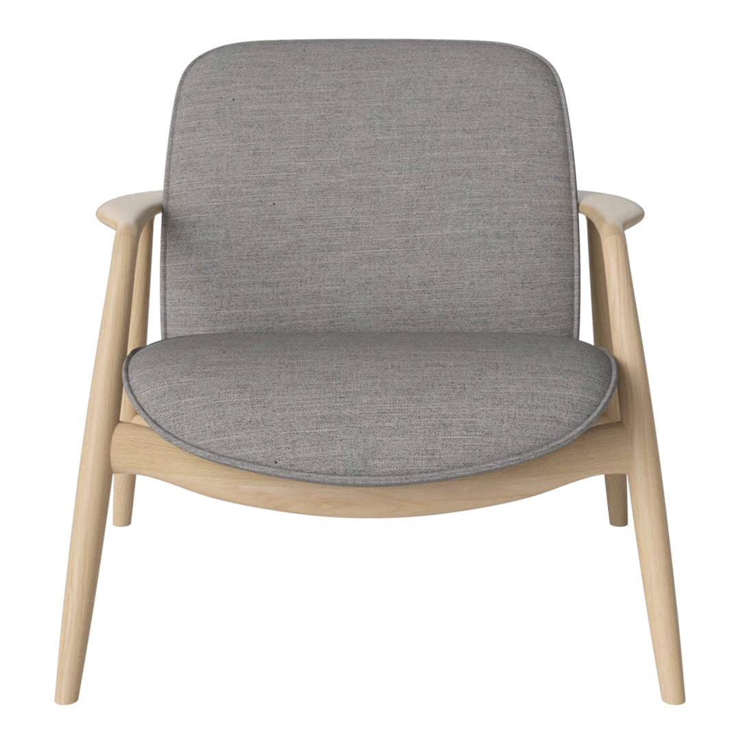 Bowie Lounge Chair - Modern Accent Chair for Living Room, Bedroom & Office - Comfortable Upholstered Armchair with Wooden Legs - Perfect for Relaxing, Reading & Lounging