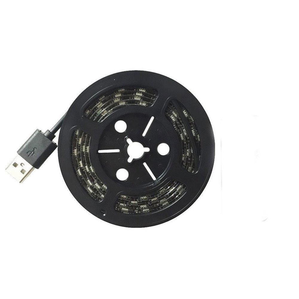 RGB LED Strip Lights for TV Backlighting - USB Powered 5050 LED Light Strips for Computer, Gaming, and Christmas Decor - Perfect for DIY Crafts & Home Ambiance (Black, One Size)