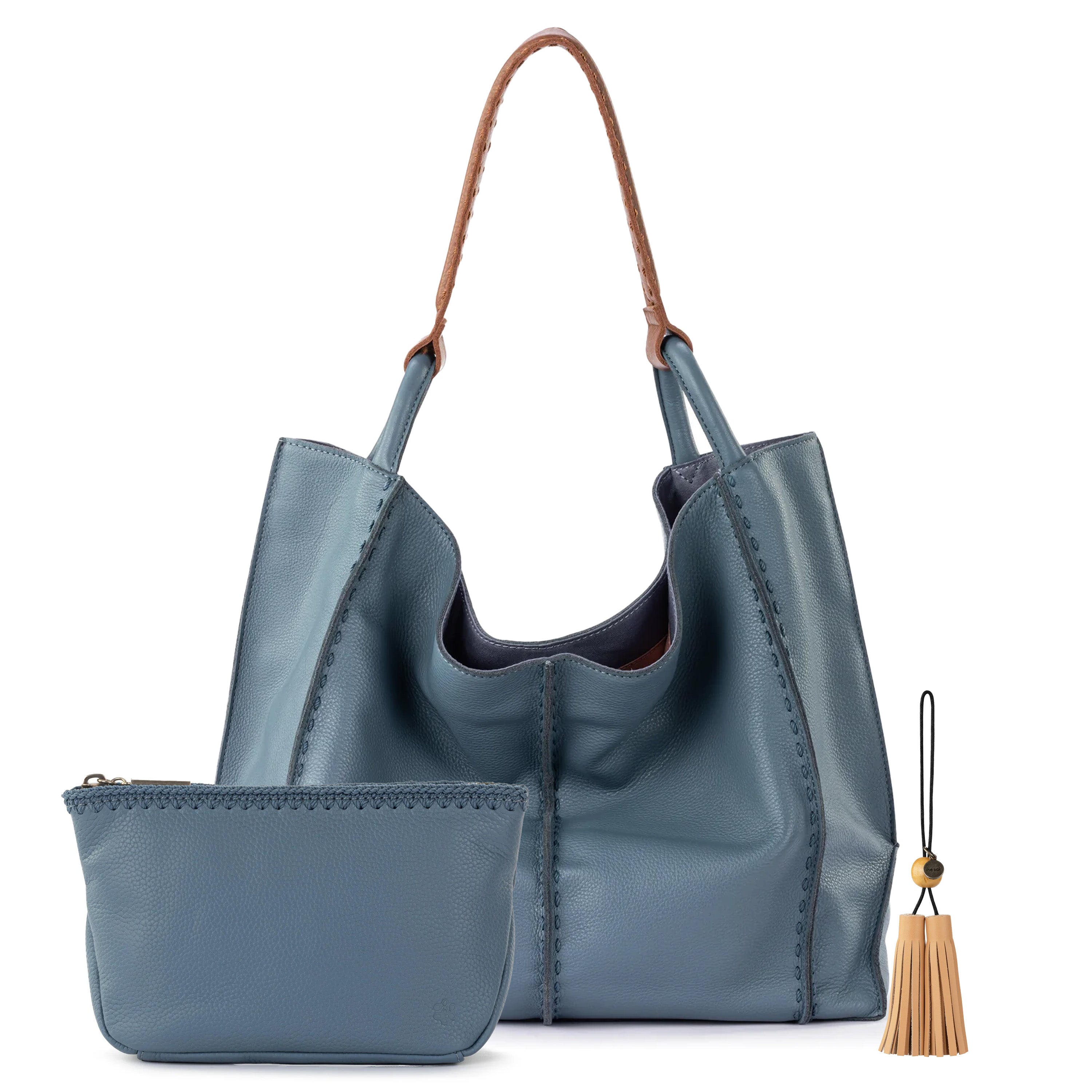 Los Feliz Large Tote Pouch 3-Piece Set - Stylish & Spacious Bags for Women, Perfect for Work, Travel, and Beach Day Essentials