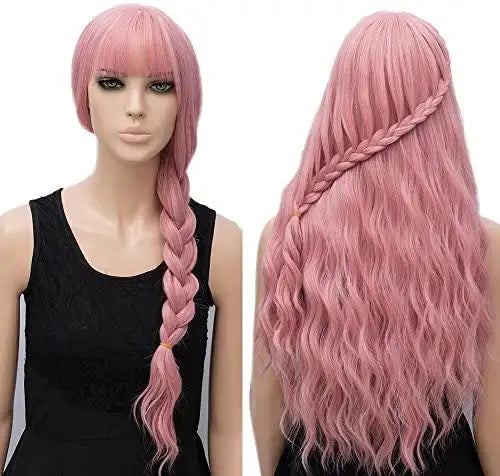 Champagne Extra Wavy Wig - Long Curly Synthetic Hairpiece for Women | Perfect for Cosplay, Parties & Everyday Glam