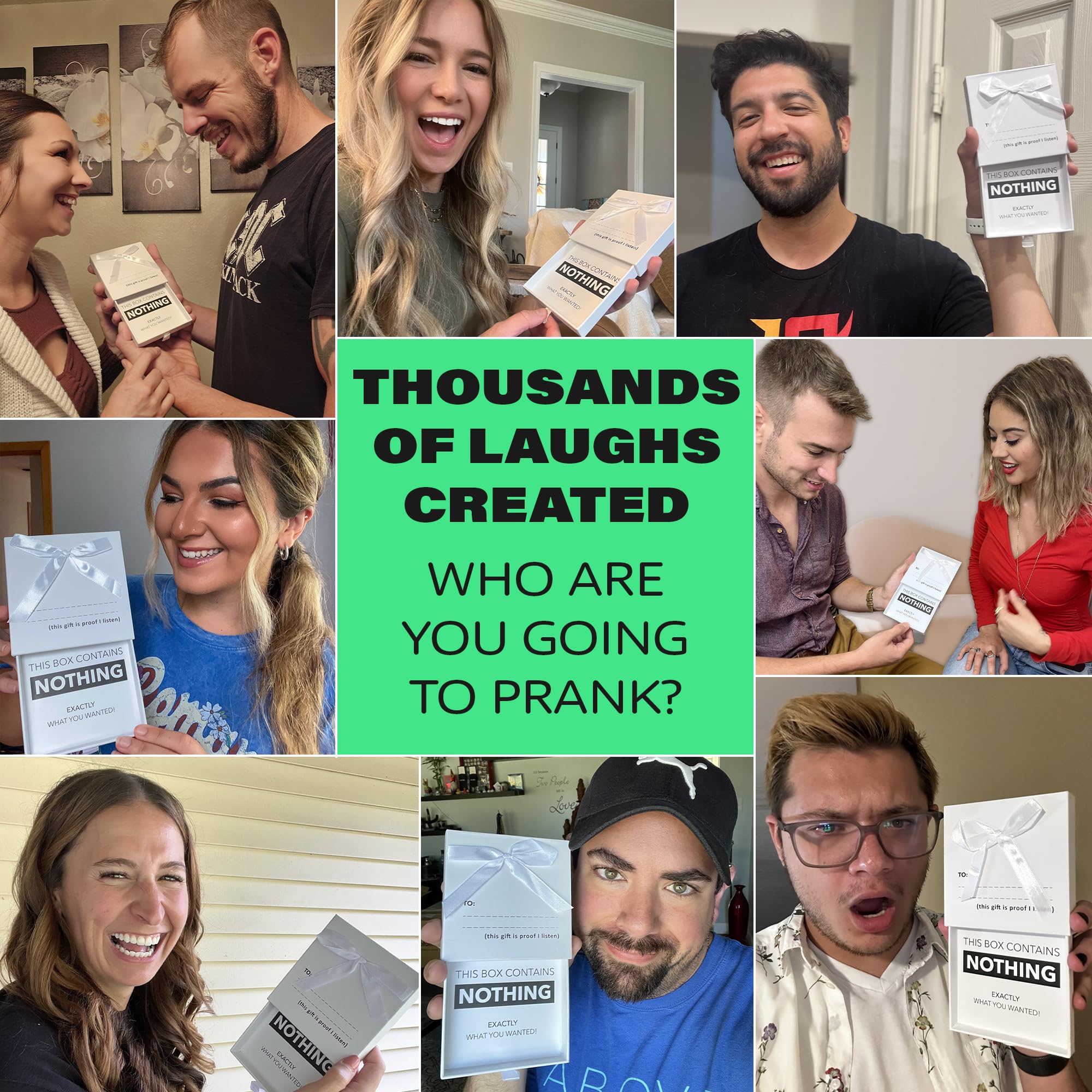 **Best Prank Gift Useless Box - Funny Novelty Gifts for Women, Men & Kids - Hilarious White Elephant & Secret Santa Gifts for Parties & Office Pranks**