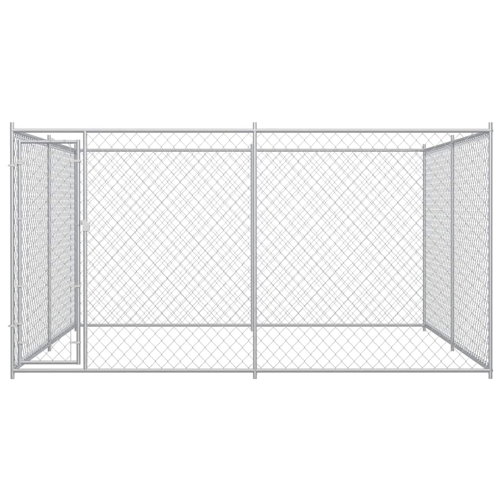 Large Outdoor Dog Kennel 150x150x72in - Durable Pet Shelter for Backyard