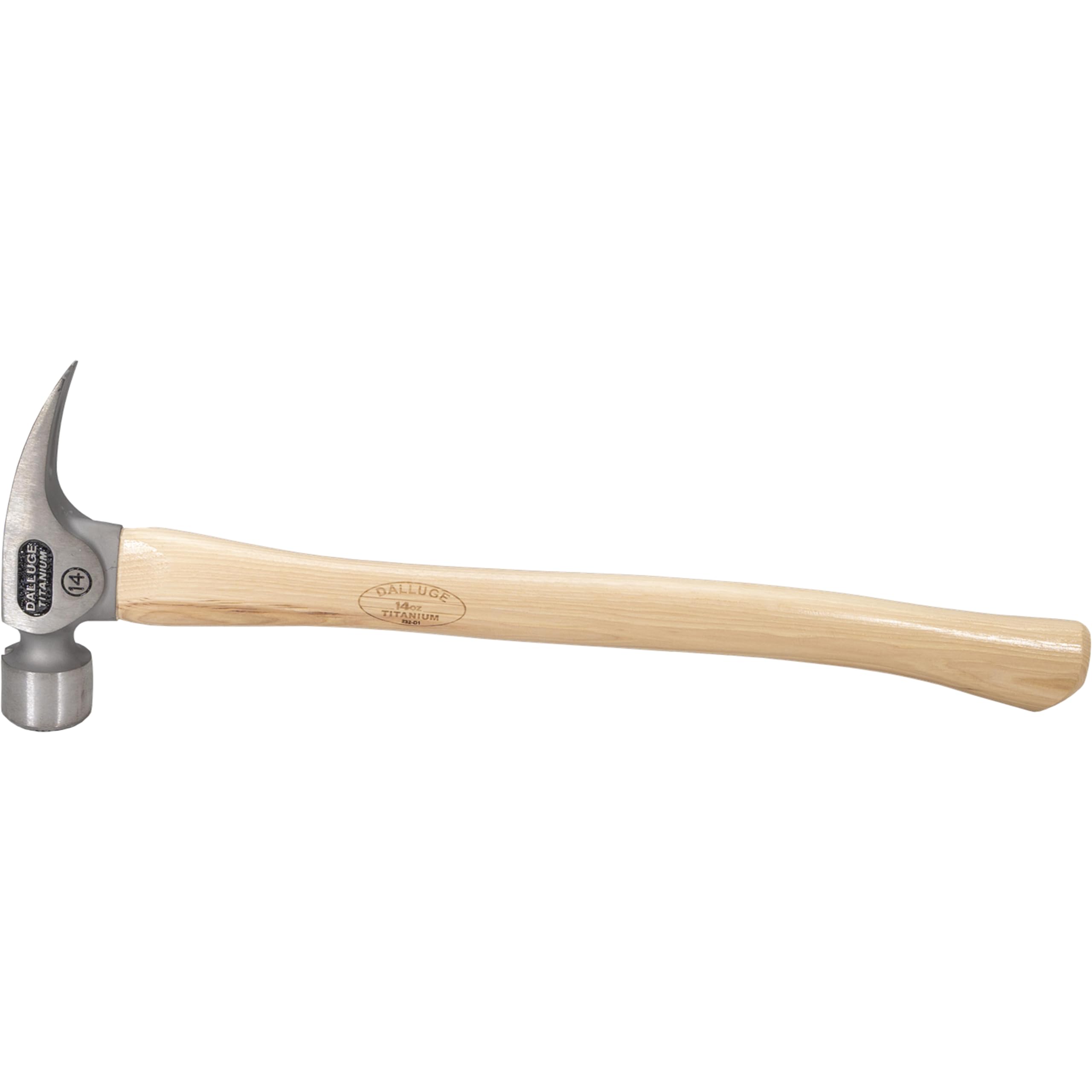Vaughan Dalluge 14oz Titanium Hammer with Magnetic Nail Holder & Milled Face - Model 7175 (VN07175) - Perfect for Carpentry, Framing, and DIY Home Improvement Projects
