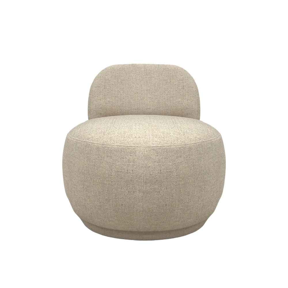 Milan Armchair - Modern Accent Chair for Living Room, Bedroom & Office - Comfortable Upholstered Lounge Chair with Wooden Legs