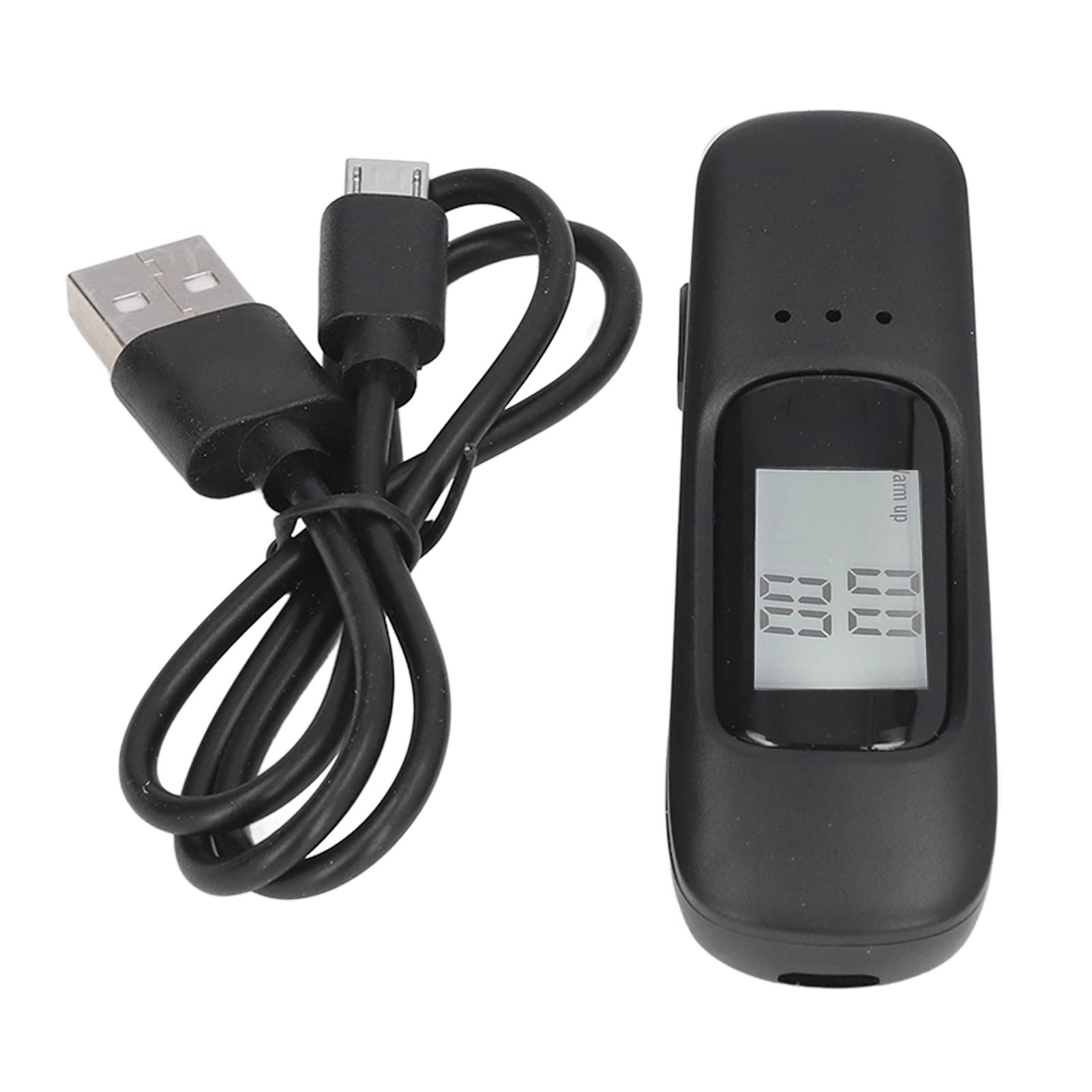 Portable Breathalyzer Alcohol Tester - Digital BAC Detector with 3 LED Status Lights for Personal & Professional Use - Accurate Alcohol Breath Analyzer for Traffic Police, Workplace Safety & Home Sobriety Testing