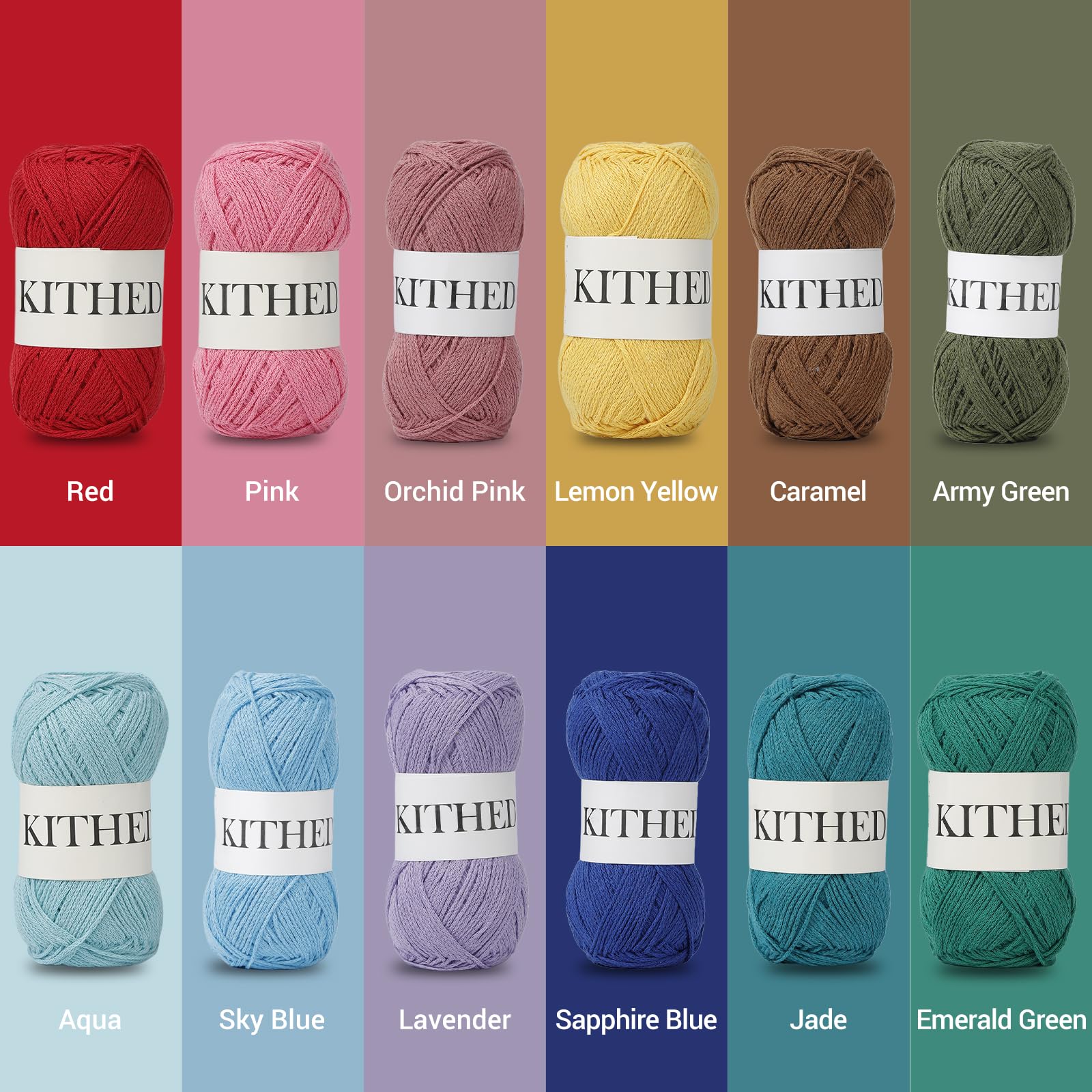 Premium Soft Cotton Yarn for Crocheting & Knitting - 10.5oz, 526 Yards, 3-Pack (Milk White) - Perfect for Blankets, Scarves & DIY Crafts