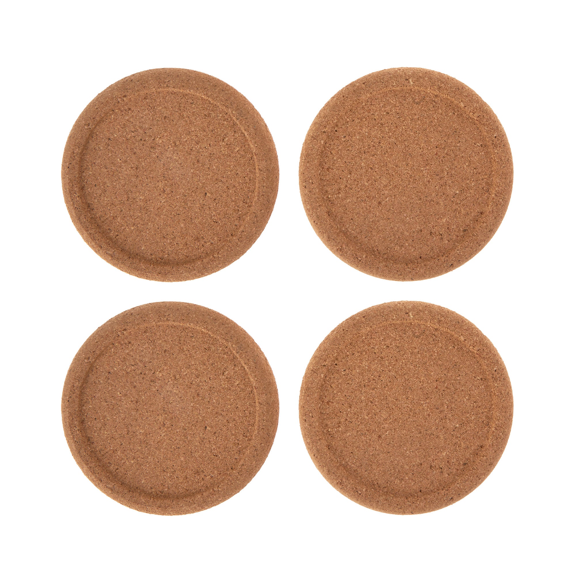 Premium Cork Coasters Set of 4 - Natural & Eco-Friendly Drink Coasters for Hot & Cold Beverages - Perfect for Home, Office, Bar, and Restaurant Use