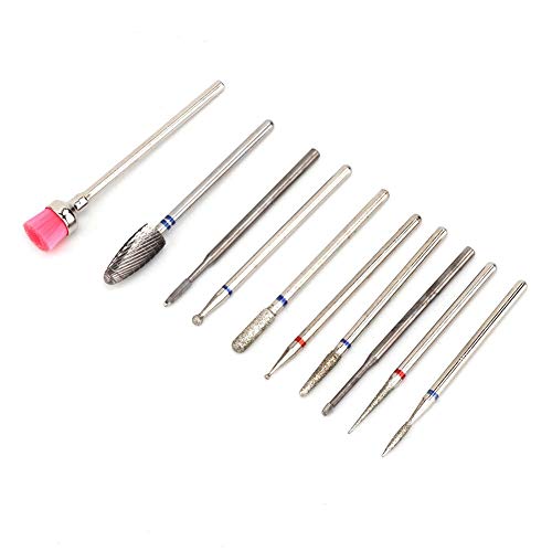 Electric Nail Drill Bits Set for Manicure & Pedicure - Professional Sanding & Grinding Heads for Natural/Gel Nails (BH-07) - Perfect for Home Salon, Nail Art & Professional Use