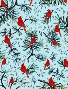 Christmas Cardinals Birds 1