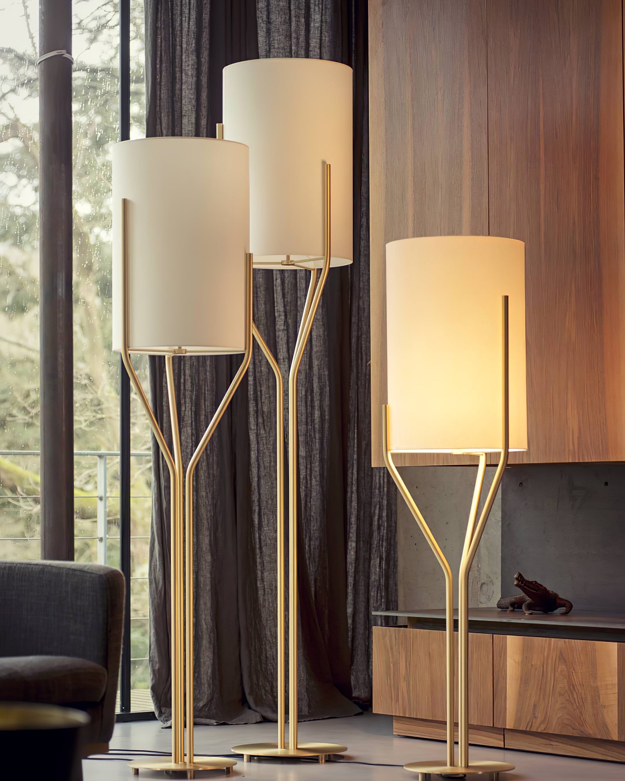 Modern Arborescence Floor Lamp - Adjustable Height LED Standing Light for Living Room, Bedroom & Office - Energy Efficient Home Decor Lighting for Reading & Relaxation