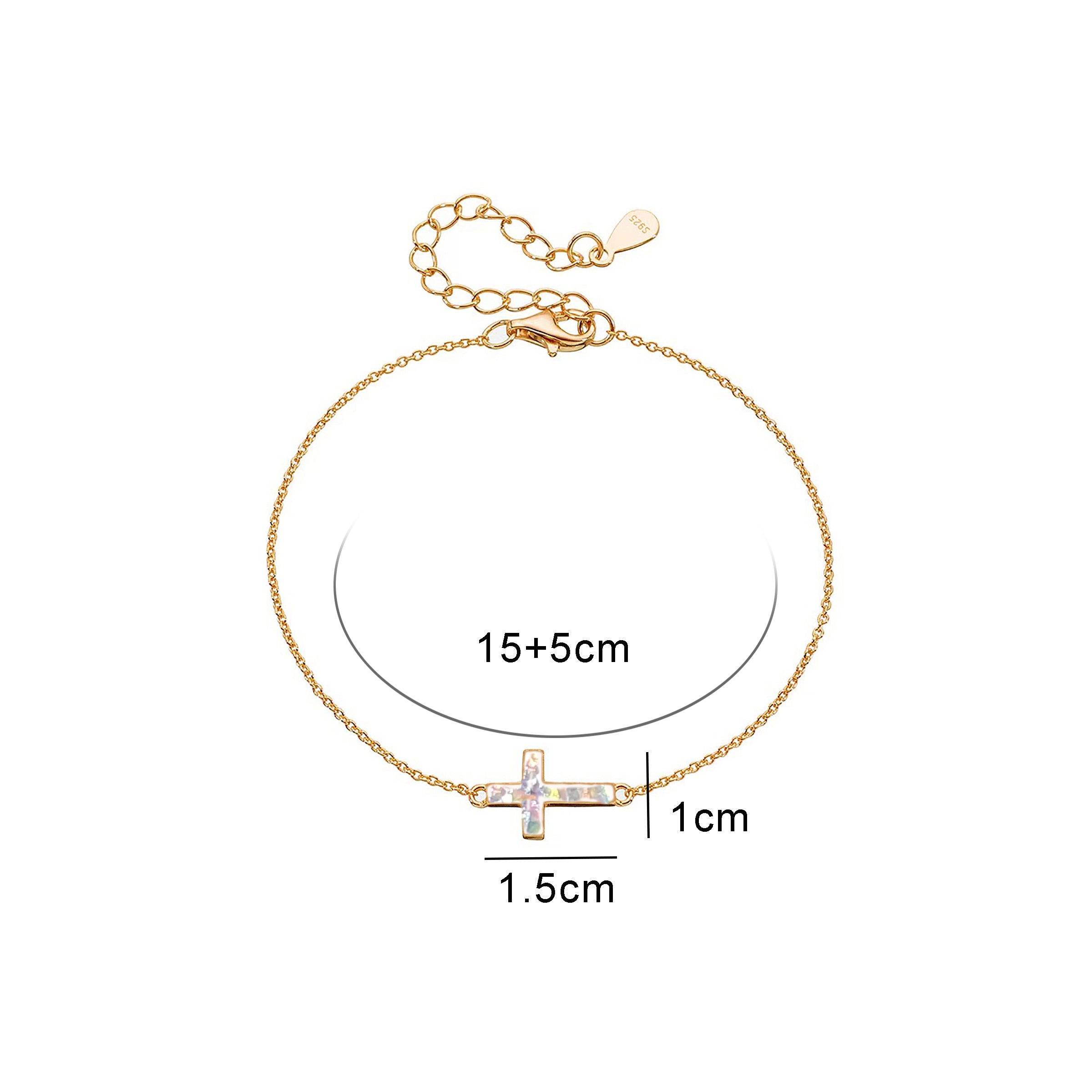 Eternal Faith Solid Gold Cremation Ashes Bracelet - Memorial Jewelry for Loved Ones | Perfect for Remembrance & Special Occasions
