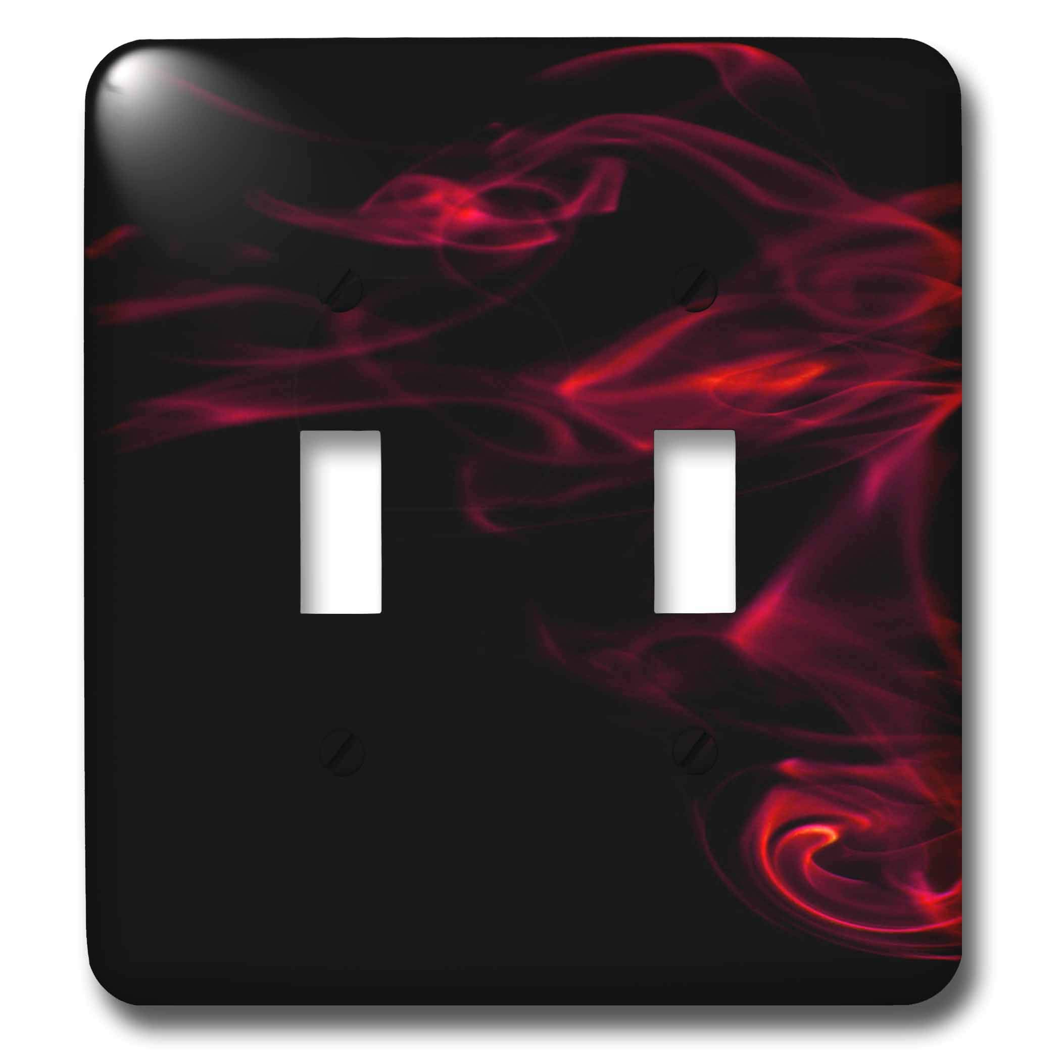 3D Rose Red Smokey Black Silhouette Toggle Switch - Multicolored Decorative Switch for DIY Electronics, Automotive, and Home Decor Projects