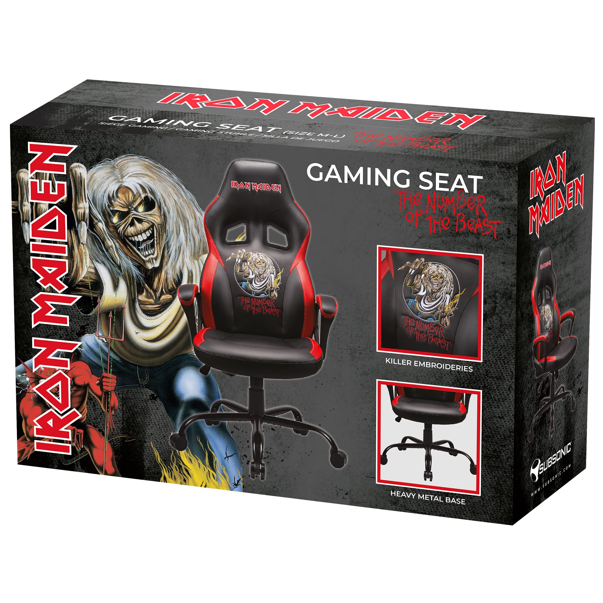 Subsonic Iron Maiden Siege Gaming Mouse Pad - Extra Large (XL) for PC, Laptop & Console Gaming