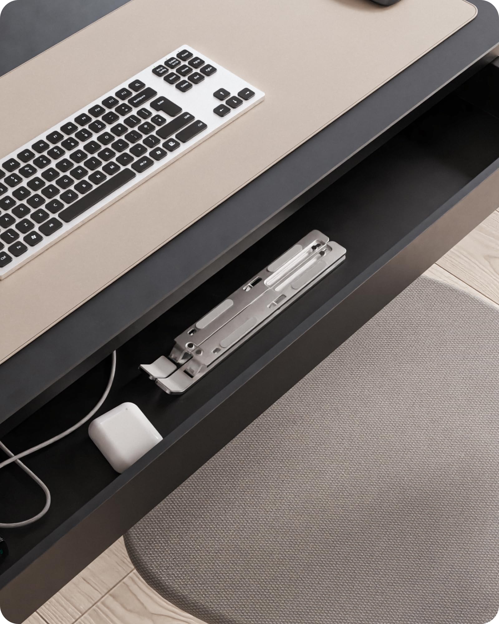 Voomy Adjustable Laptop Stand - 6 Height Levels, Ergonomic Laptop Riser for 9-16 Inch Laptops & Tablets (Silver) | Perfect for Home Office, Gaming & Workspace Setup