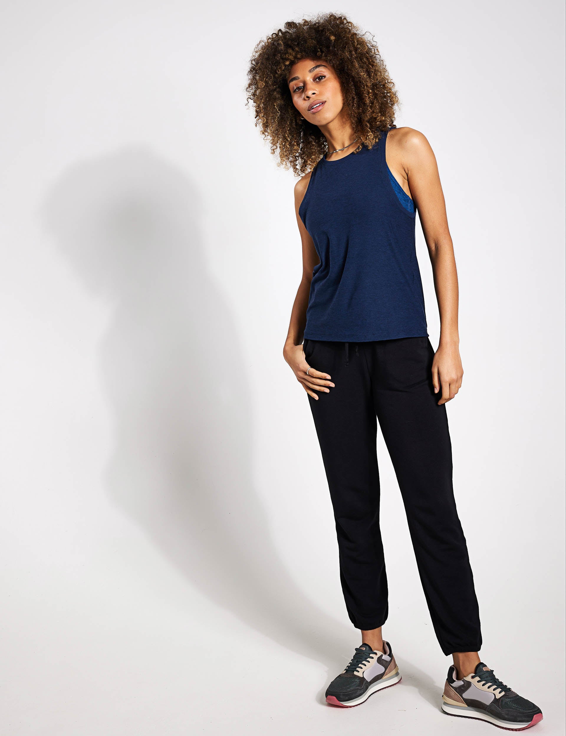 Lightweight Rebalance Tank Top - Nocturnal Navy | Comfortable & Breathable for Yoga, Gym & Everyday Wear