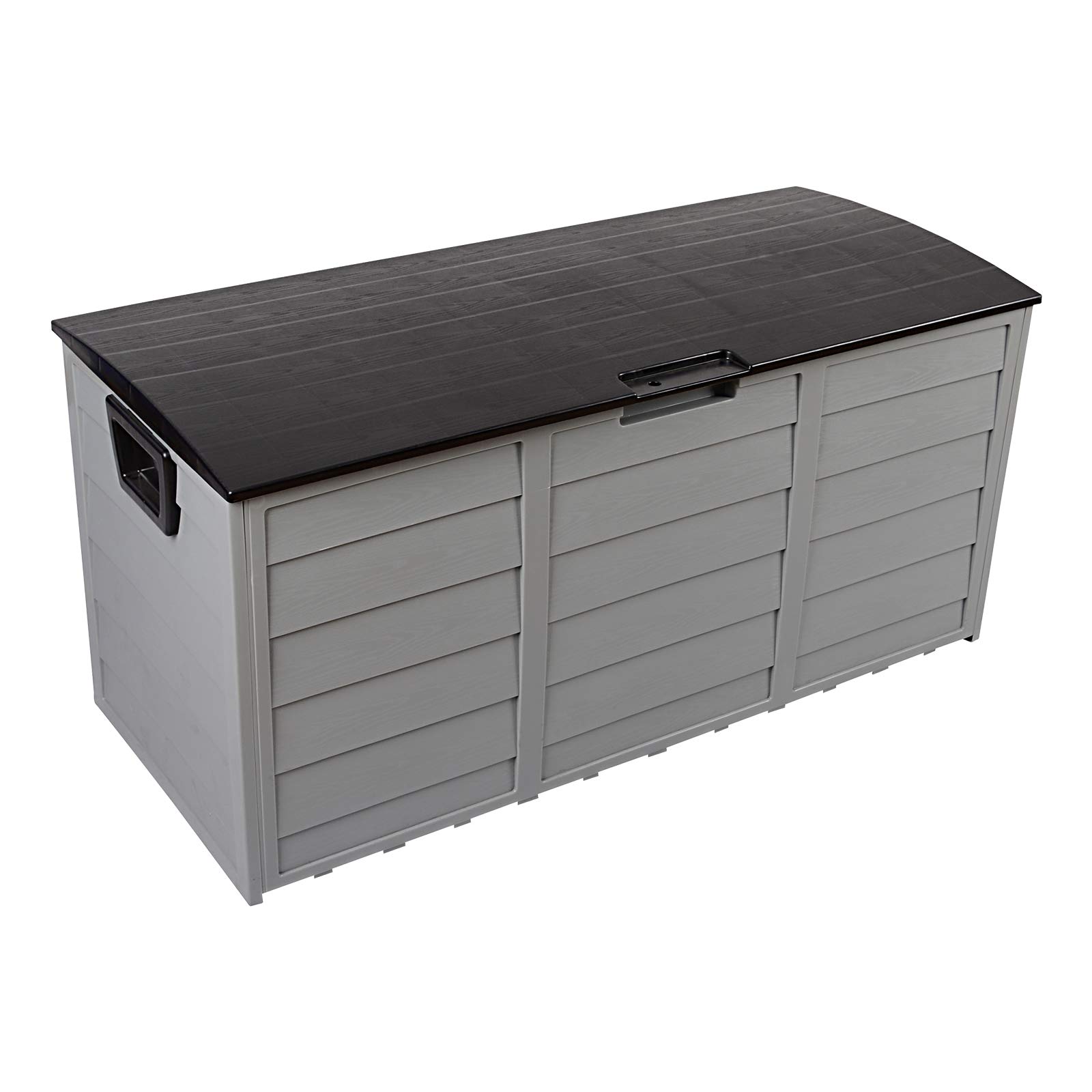 **Tesmula GT2-LY 75-Gallon (260-Liter) Lockable Plastic Storage Deck Box – Waterproof Outdoor Storage for Garden Tools, Patio Furniture Cushions, Toys & Seat Cushions – Ideal for Backyard, Deck, or Patio Organization**