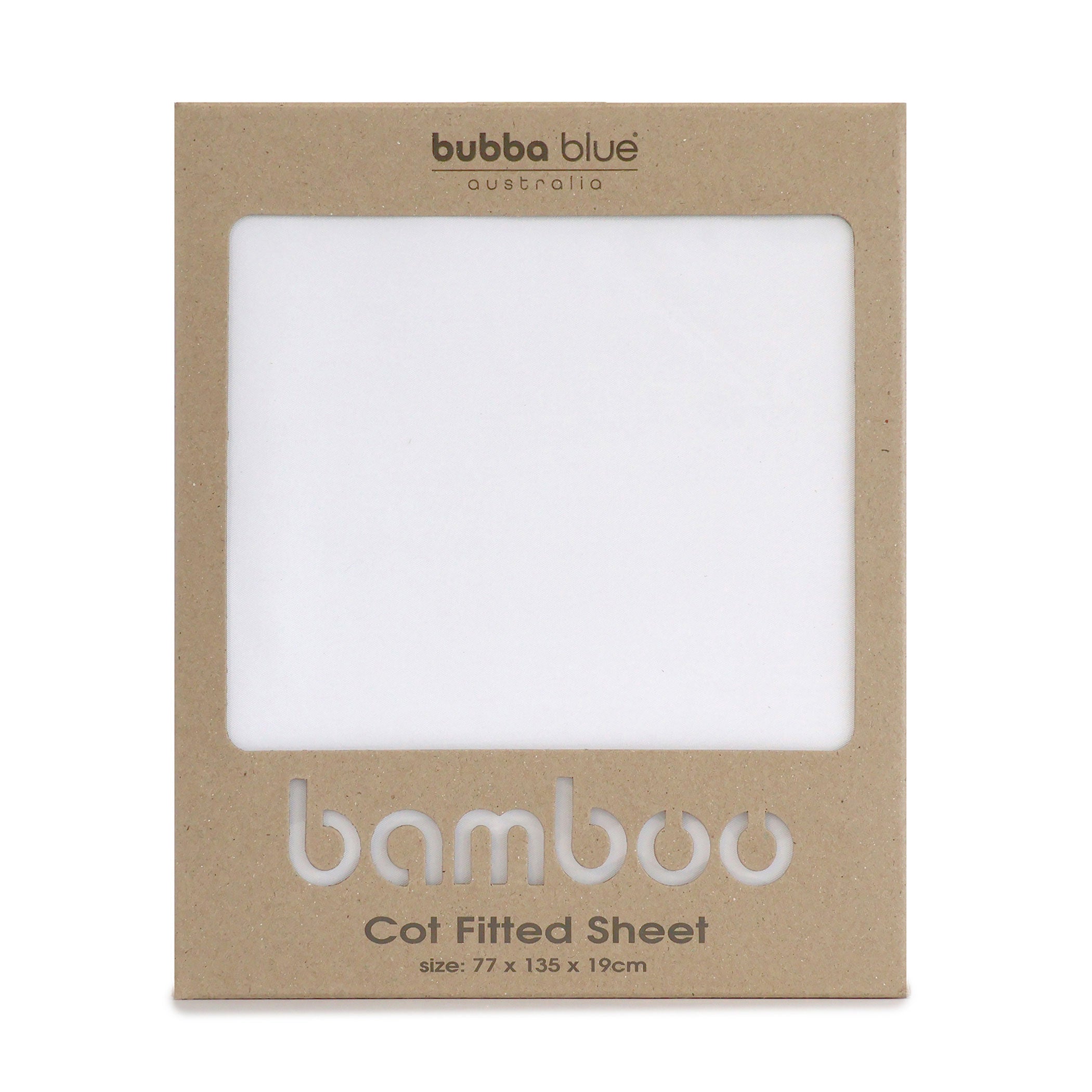 Organic Bamboo White Cot Fitted Sheet - Soft & Breathable Baby Crib Sheet for Newborn Nursery - Perfect for Daycare, Travel & Home Use